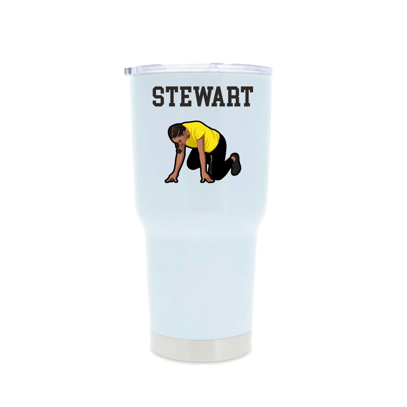 30oz Stainless Steel Tumbler — Shirsey in White