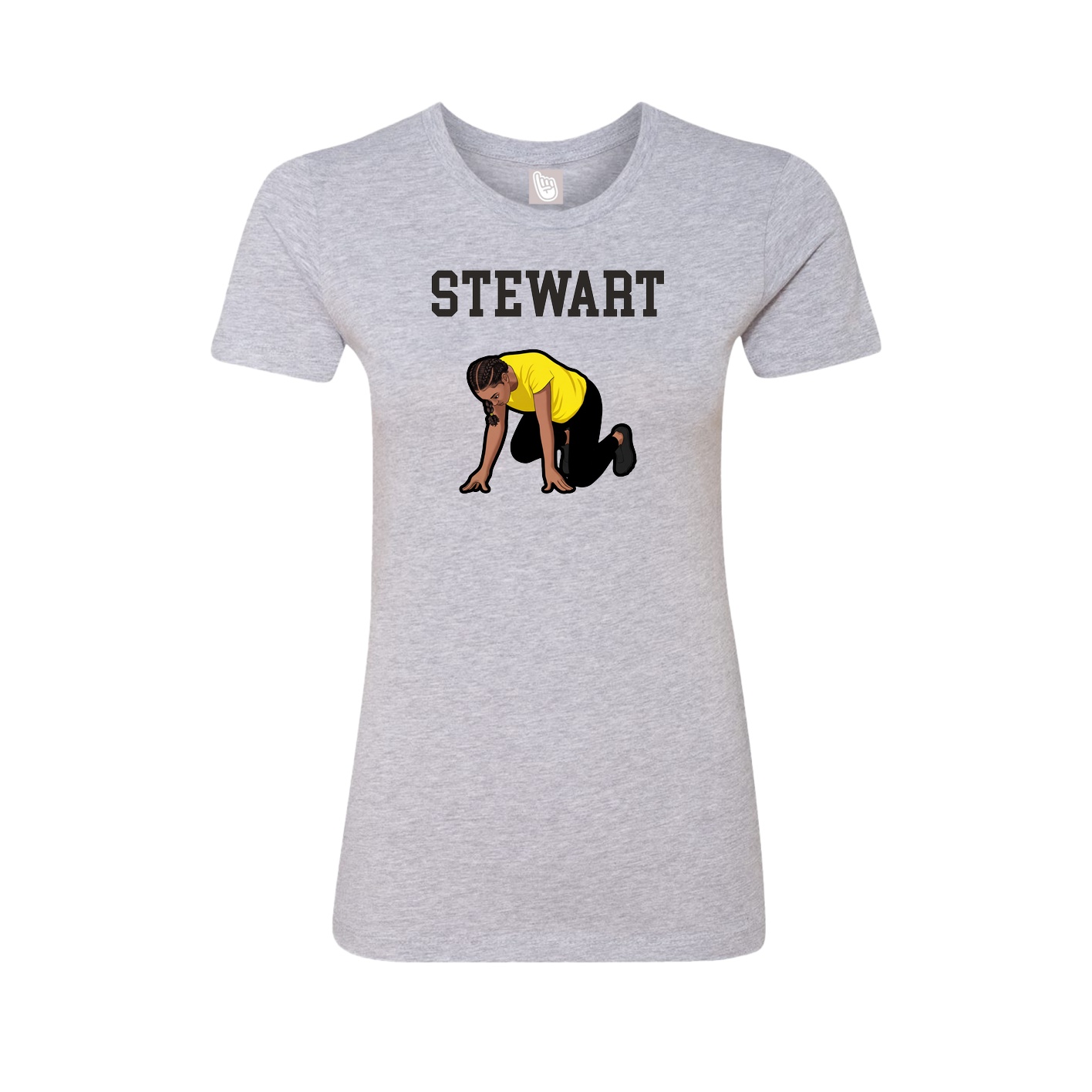 Fitted Women's Tee — Shirsey in Grey