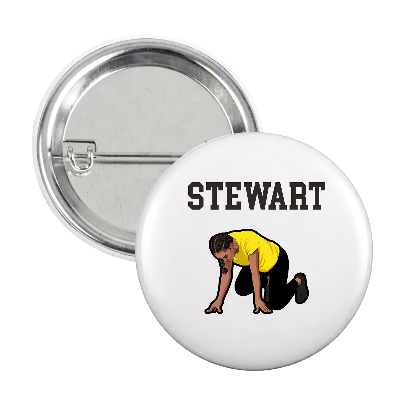 Game Day Button — Shirsey in White