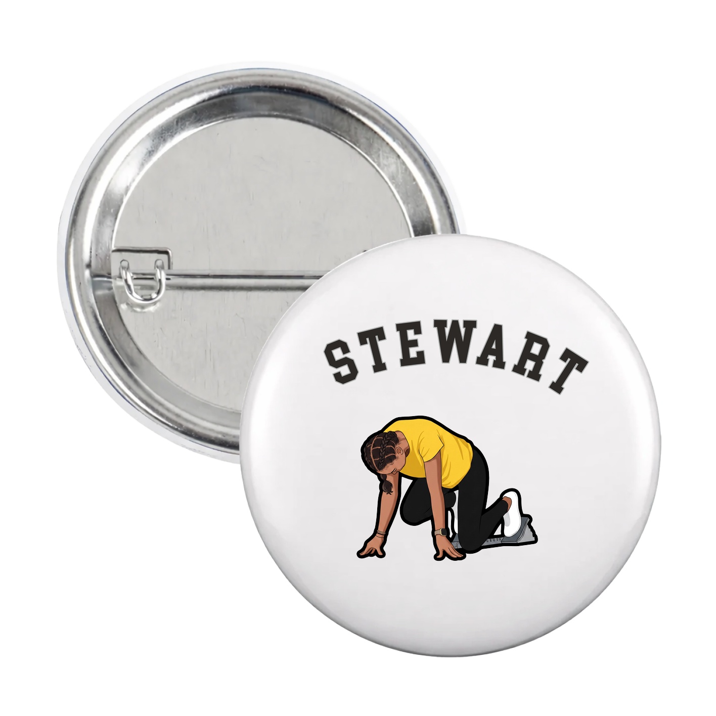 Game Day Button — Shirsey Arch in White
