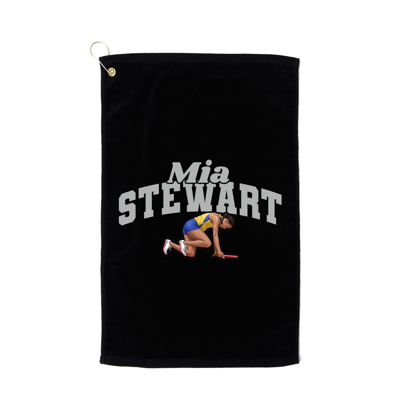 Golf Towel — Signature Arch in Black