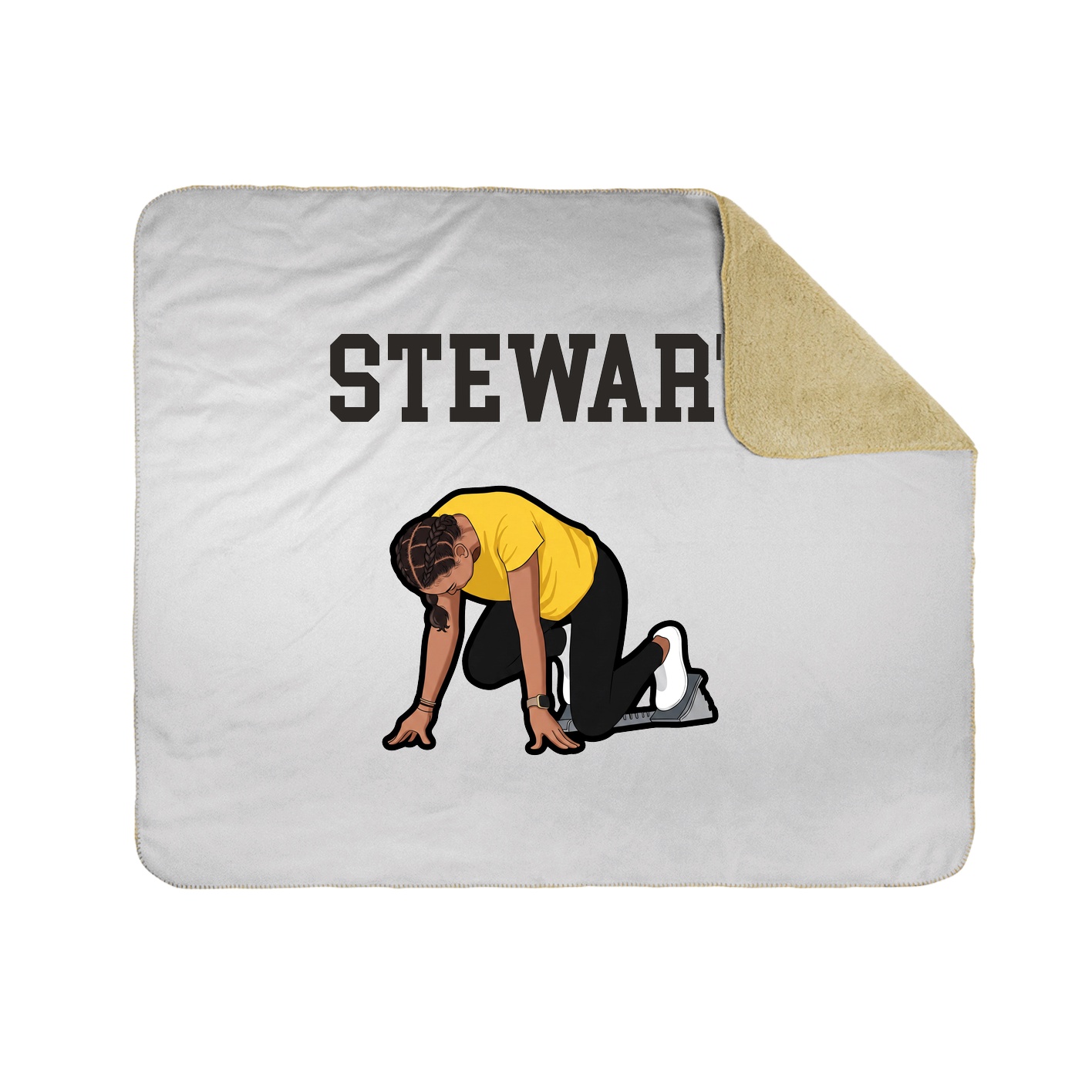 Throw Blanket — Shirsey in White