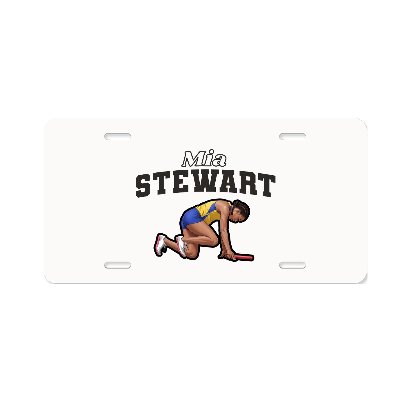 License Plate — Name Arch in Classic