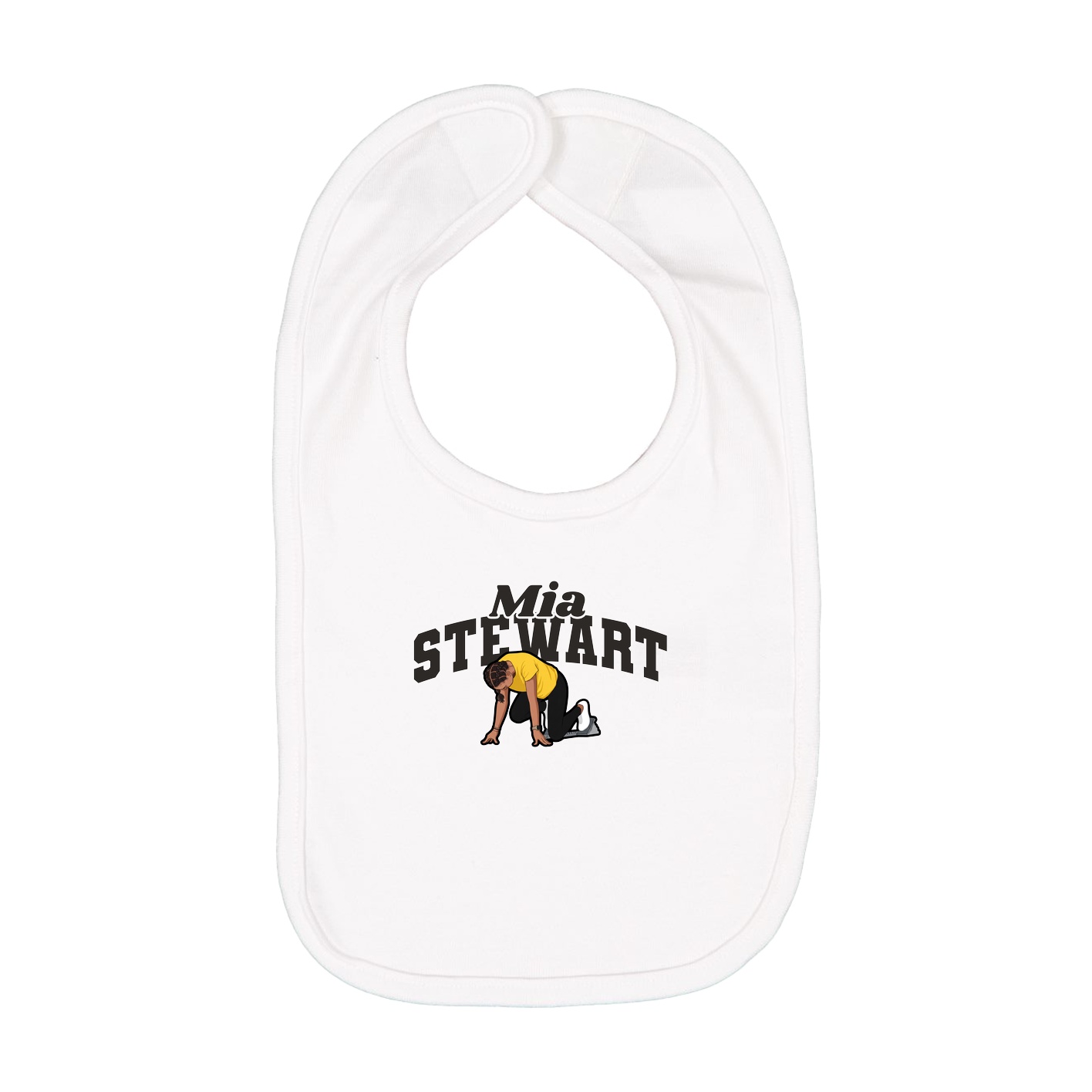 Infant Bib — Signature Arch in White