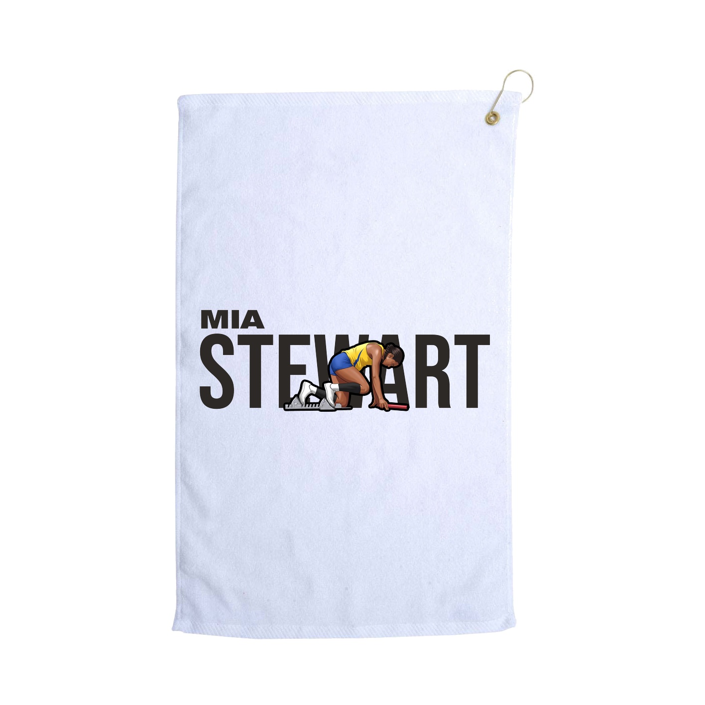 Golf Towel — Player Name in White