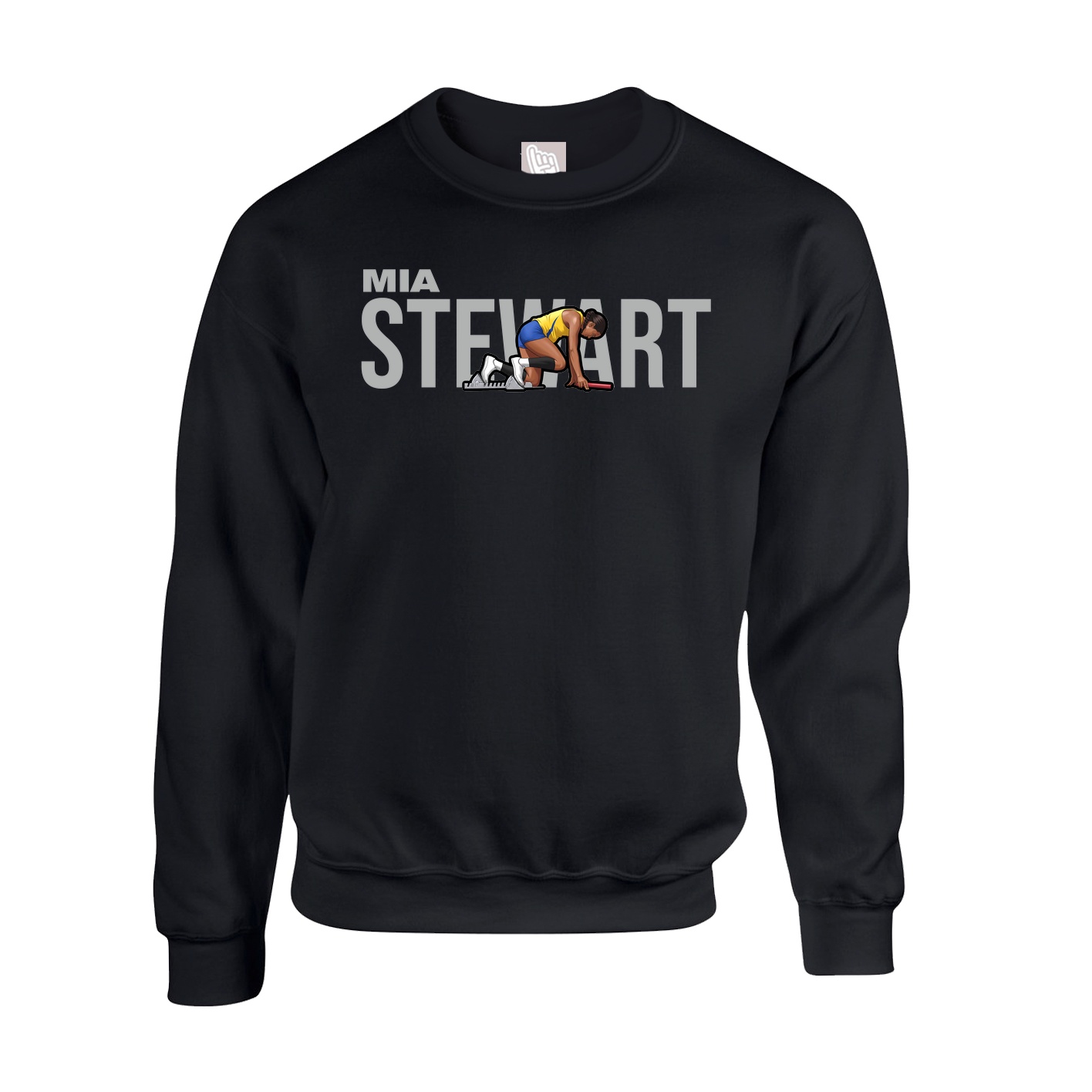 Fleece Crew — Player Name in Black