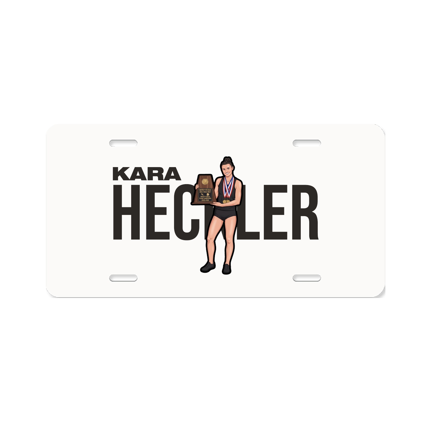 License Plate — Player Name in Classic