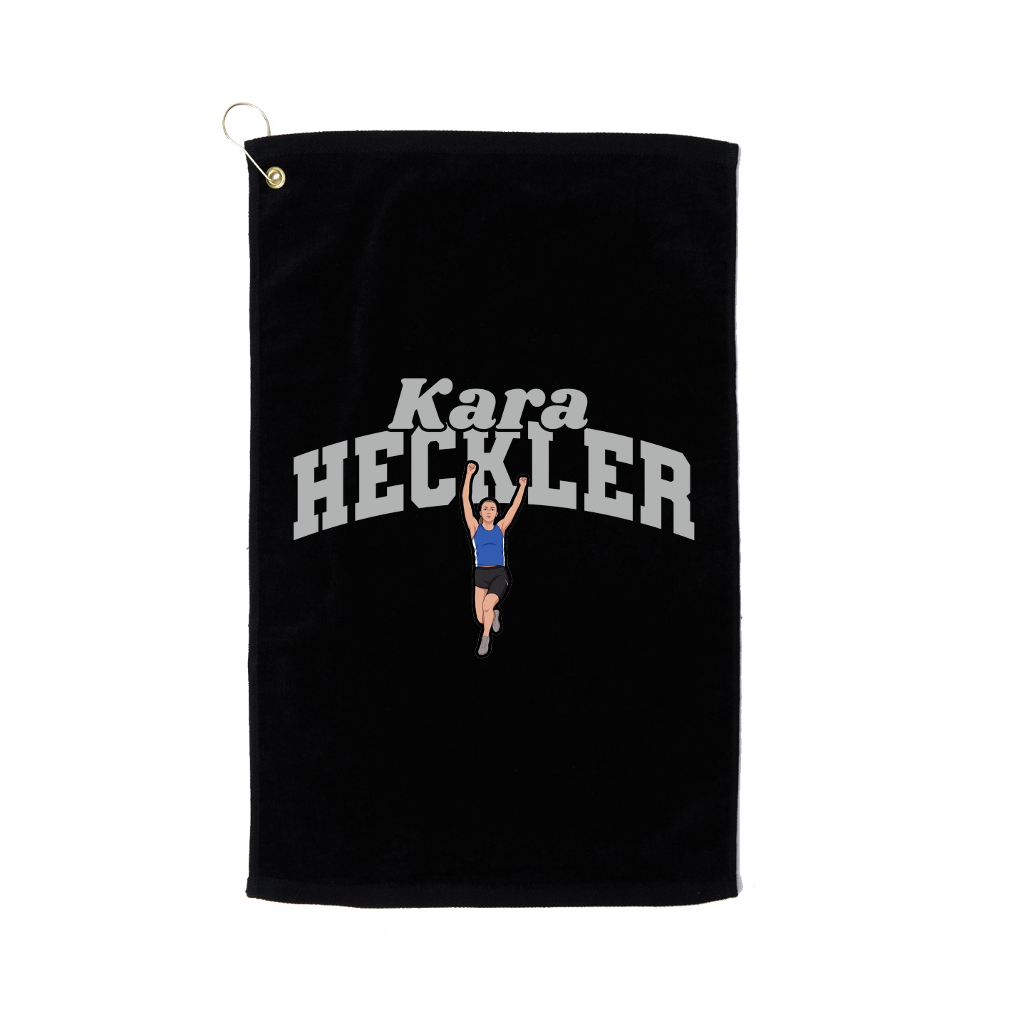 Golf Towel — Signature Arch in Black