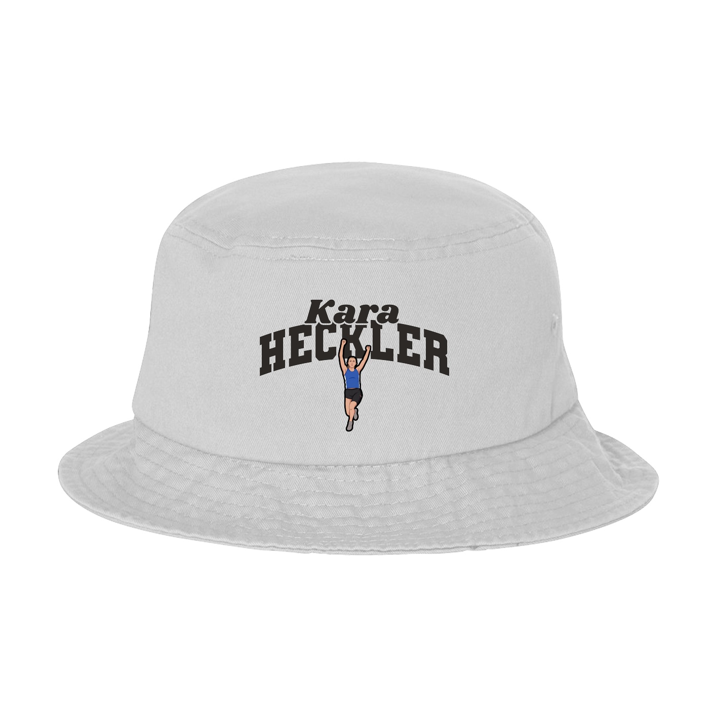 Bucket Cap — Signature Arch in White