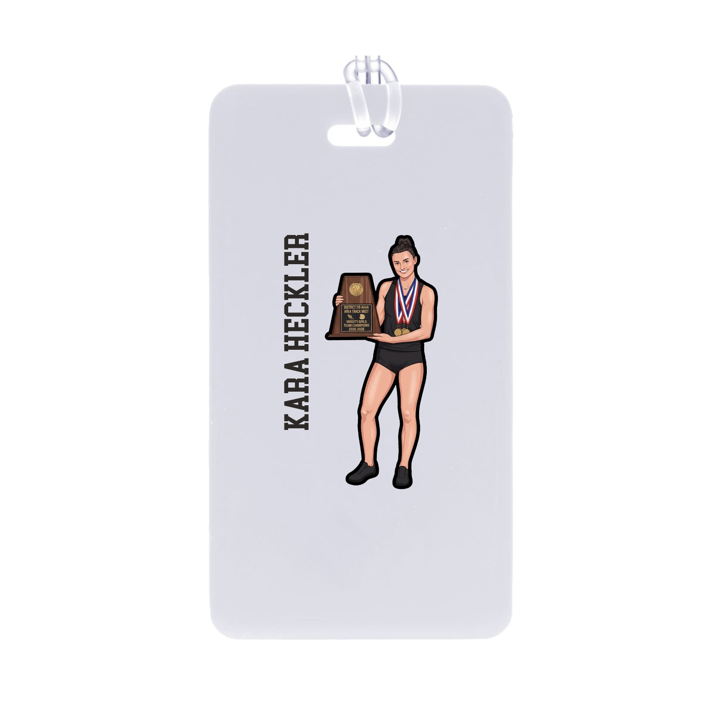 Bag Tag — Name Vertical in Classic