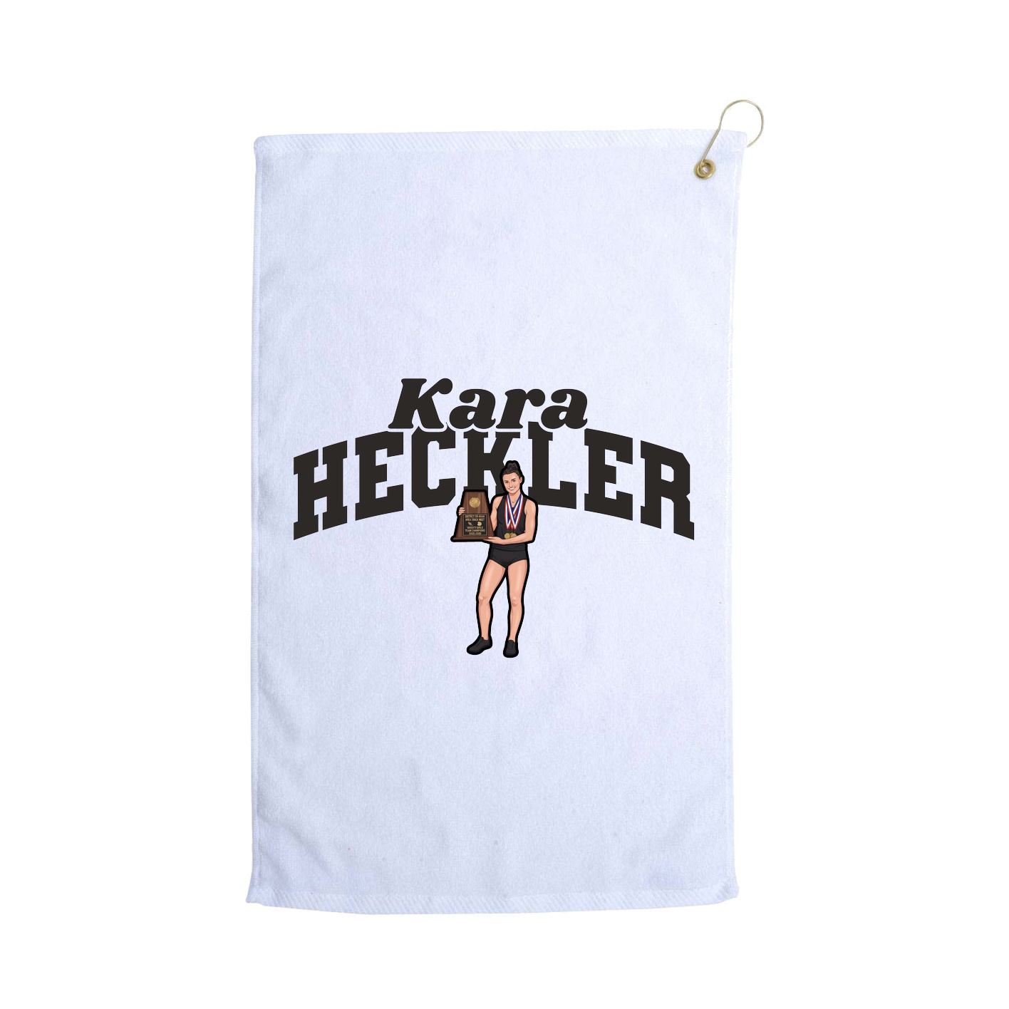 Golf Towel — Signature Arch in White