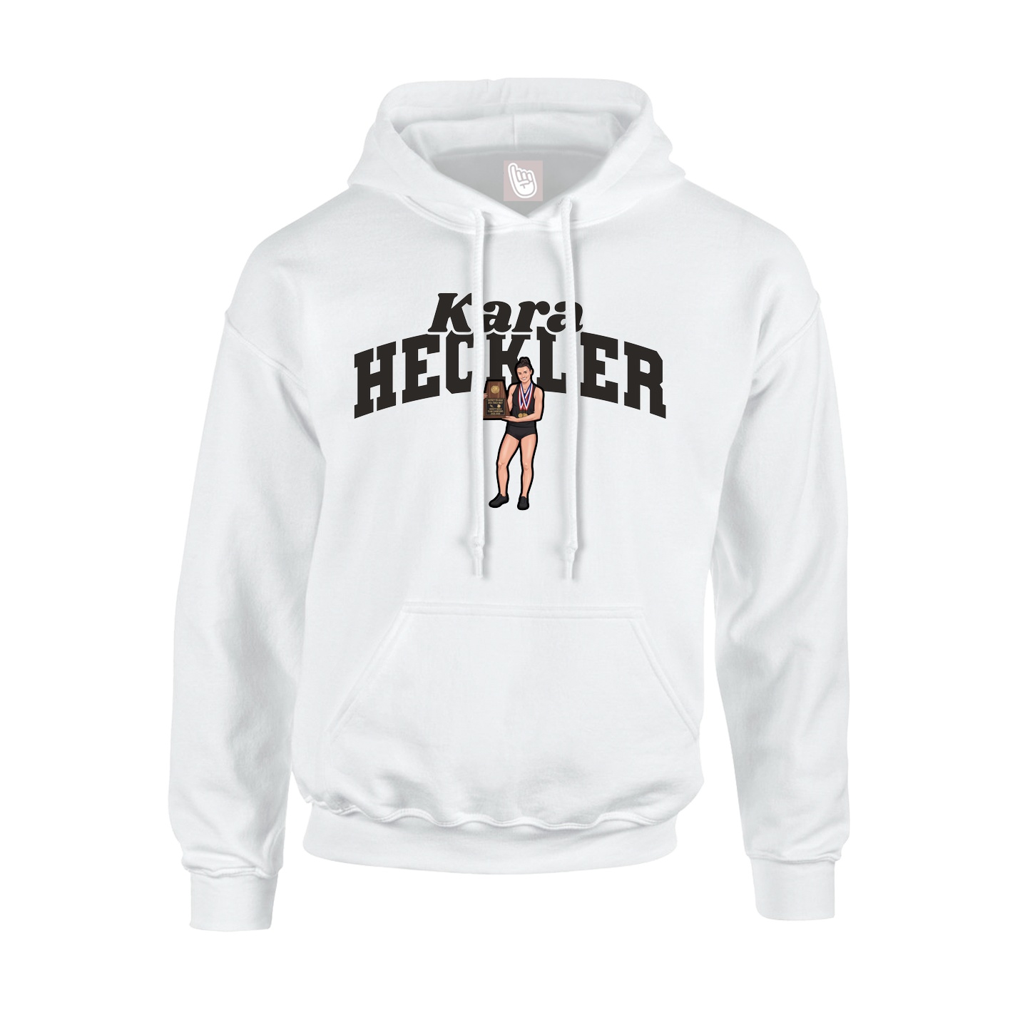 Hoodie — Signature Arch in White
