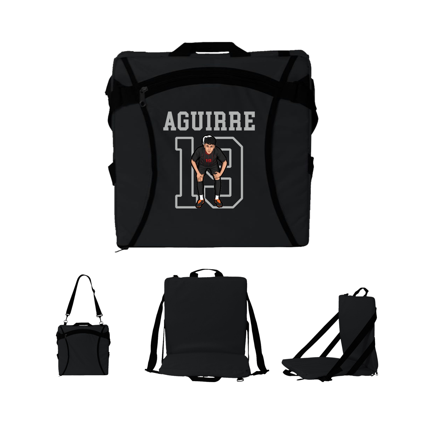 Folding Stadium Seat — Shirsey in Black
