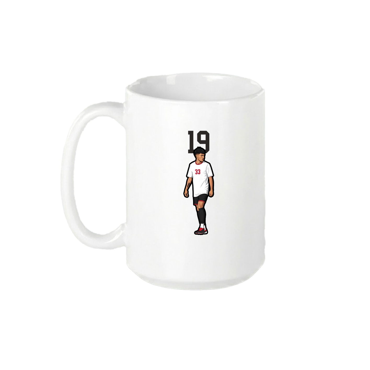 15oz Coffee Mug — Number Top in White