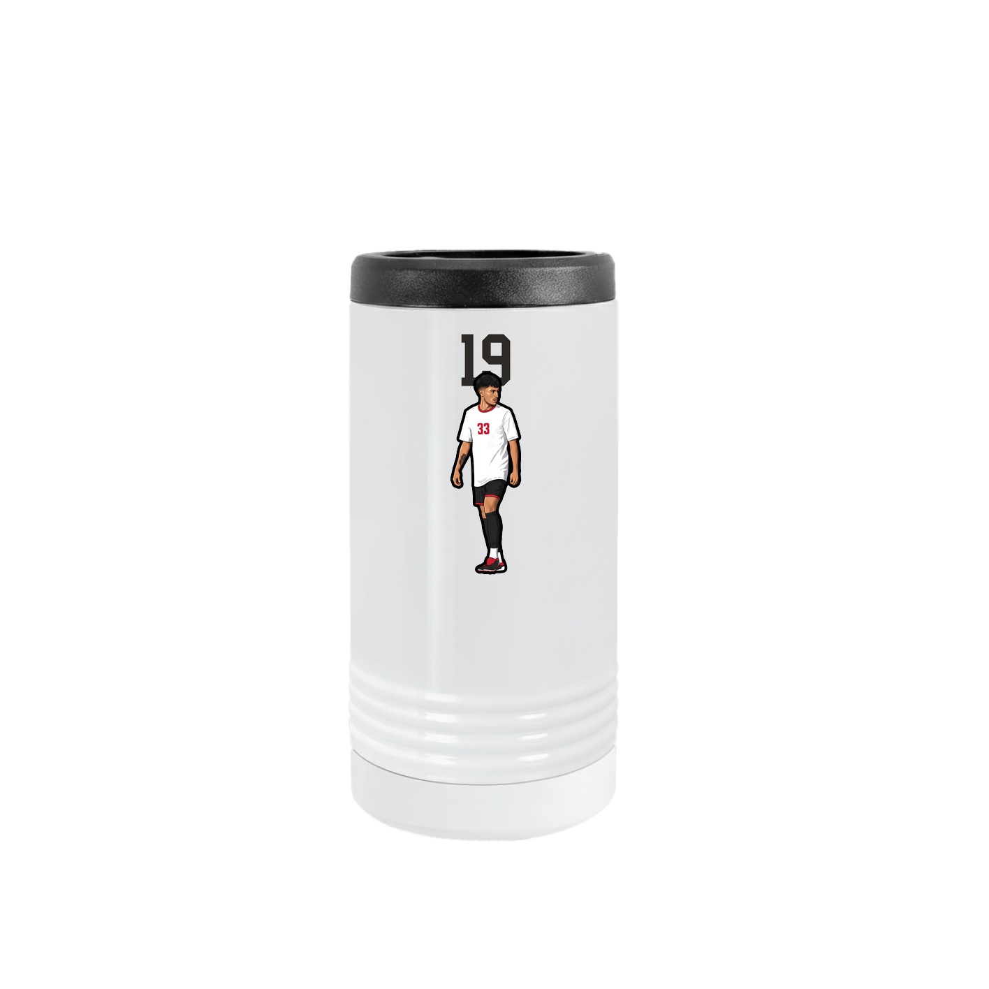 Slim Beverage Holder — Number Top in White