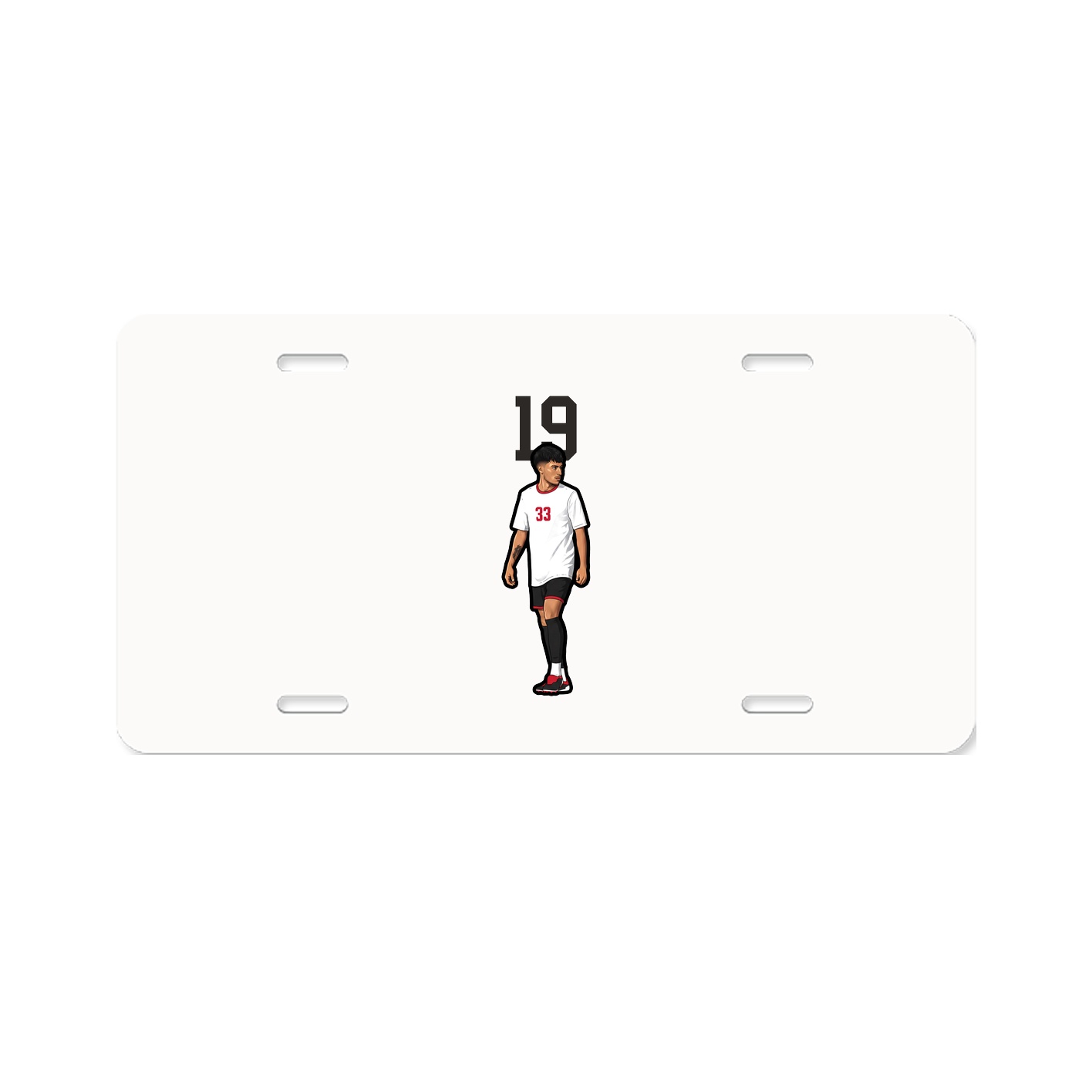 License Plate — Number Top in Classic