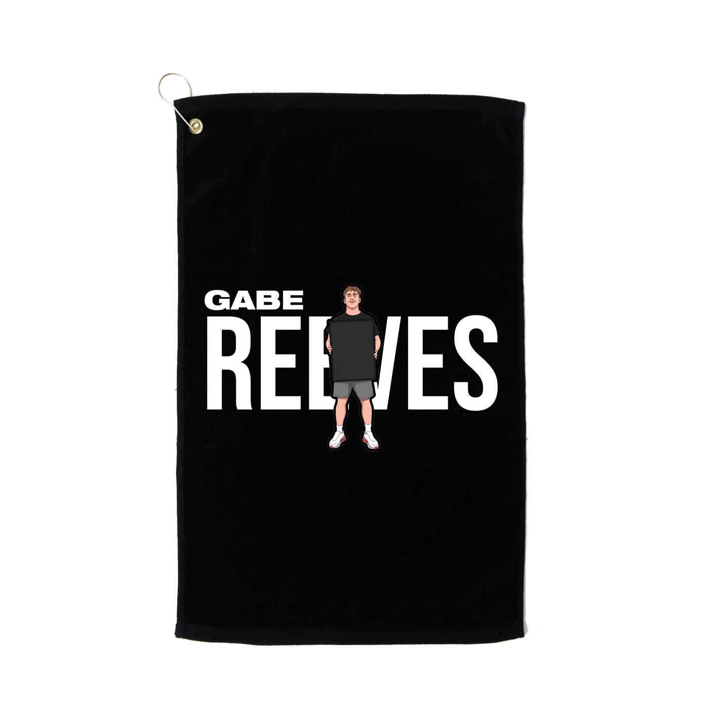Golf Towel — Player Name in Black
