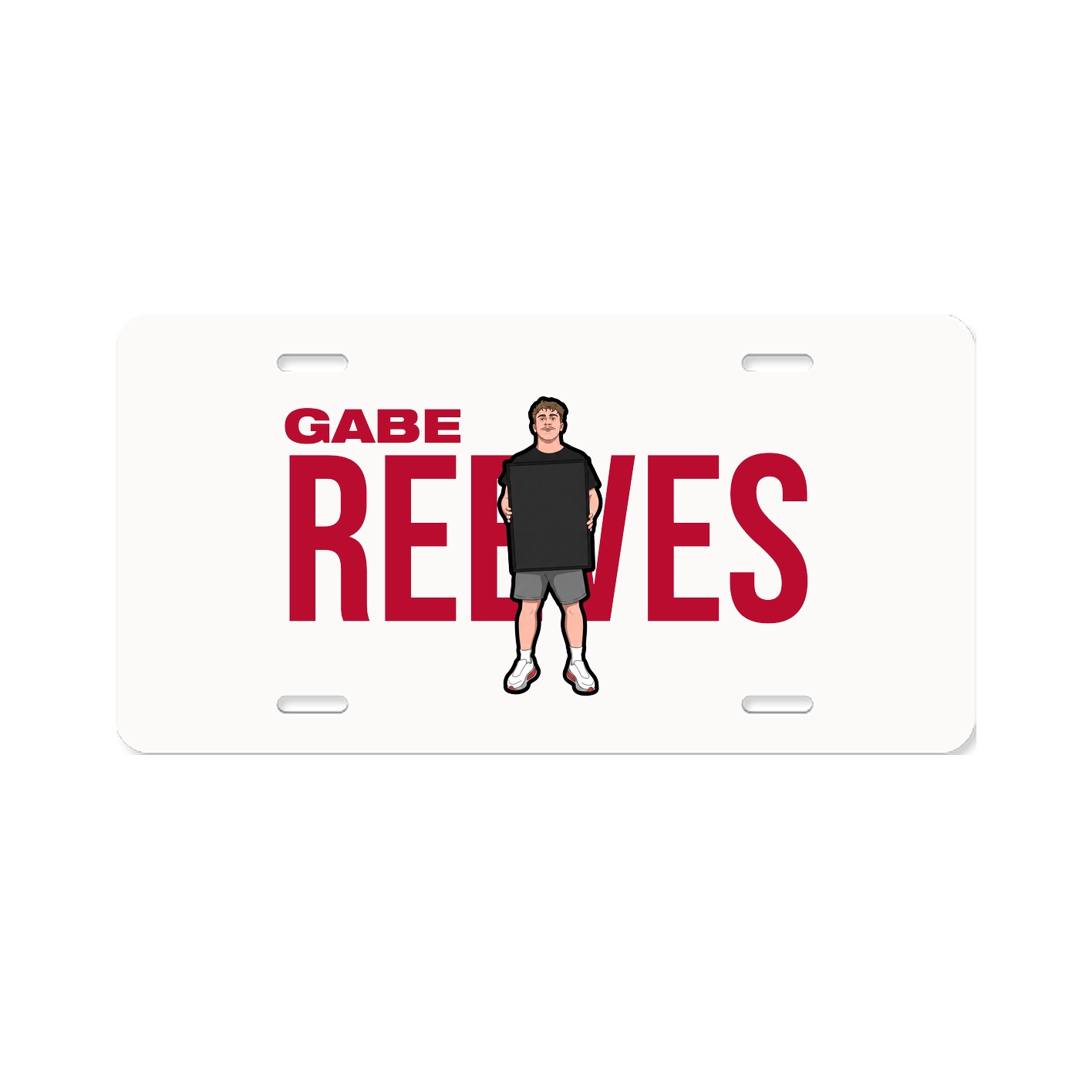 License Plate — Player Name in Classic