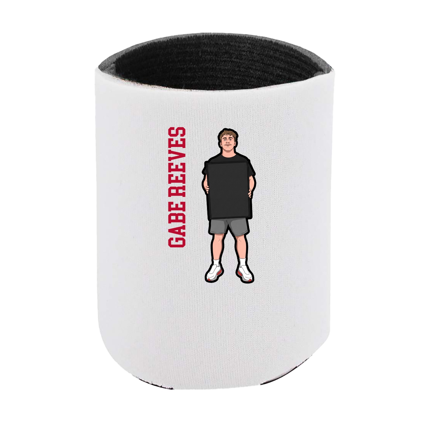Can Holder — Name Vertical in White