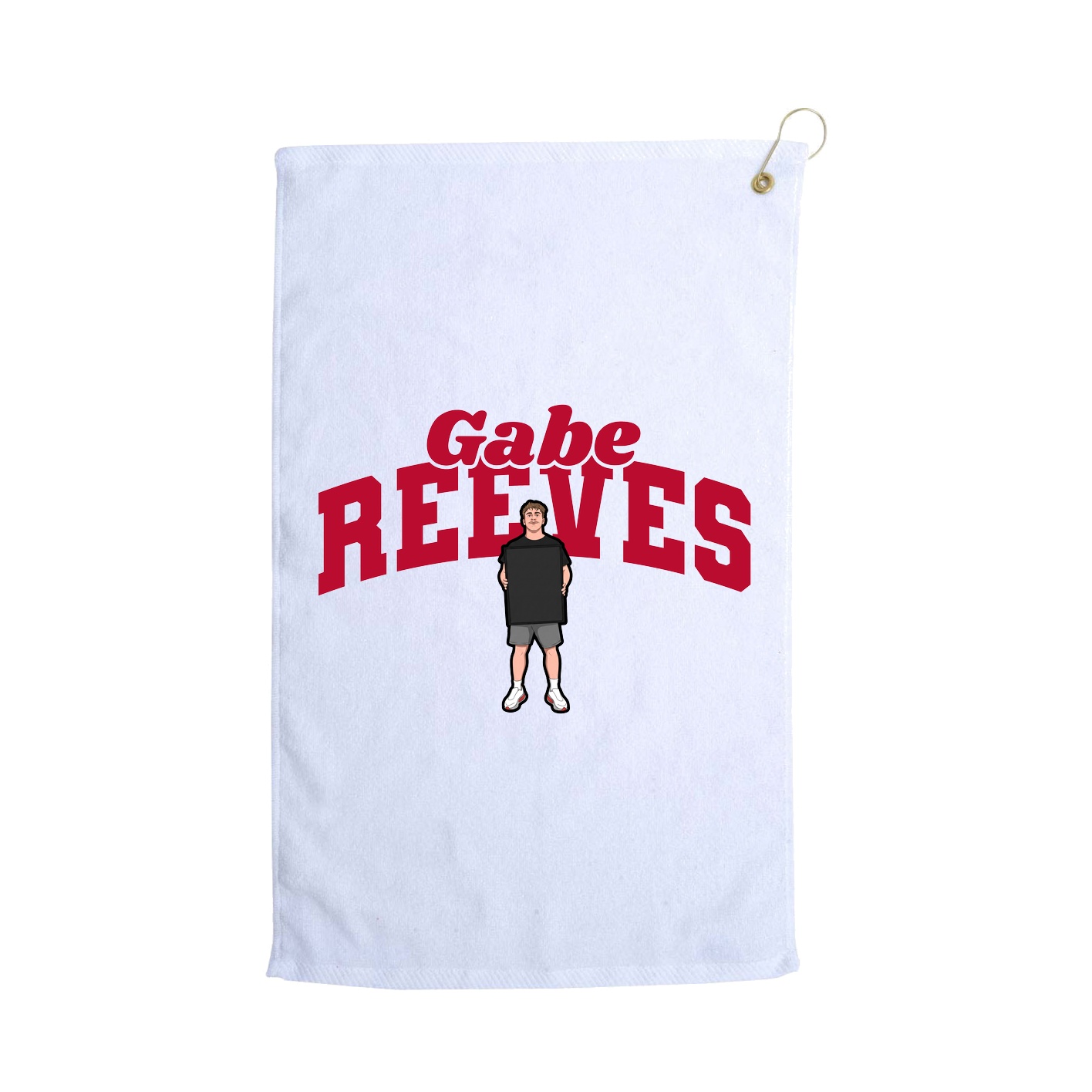 Golf Towel — Signature Arch in White