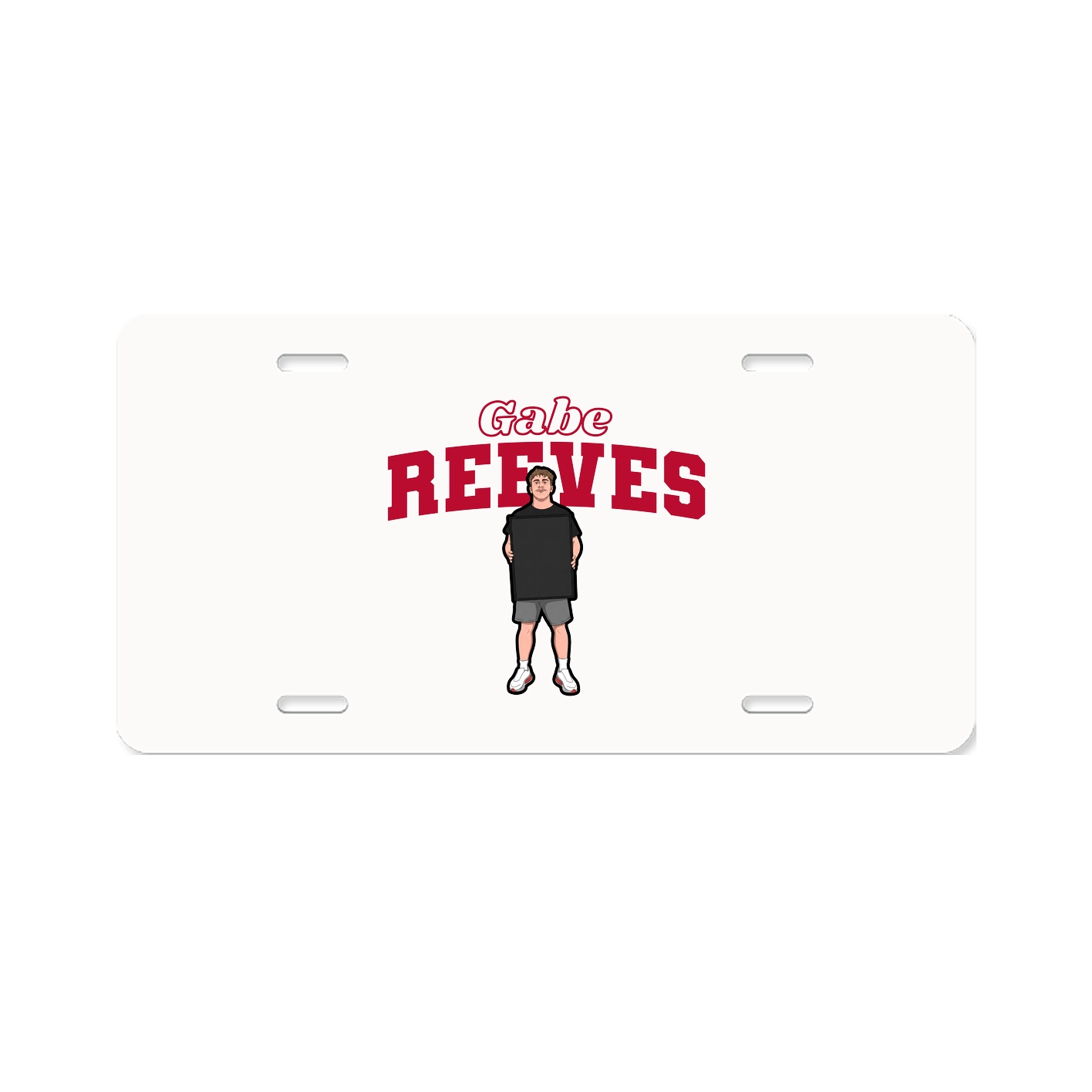 License Plate — Name Arch in Classic