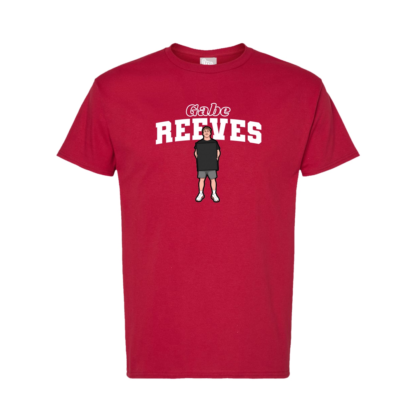 Tee — Name Arch in Crimson