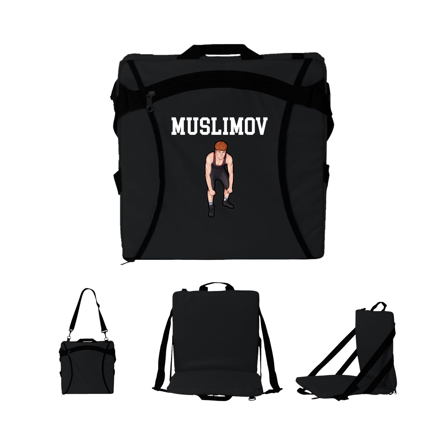 Folding Stadium Seat — Shirsey in Black