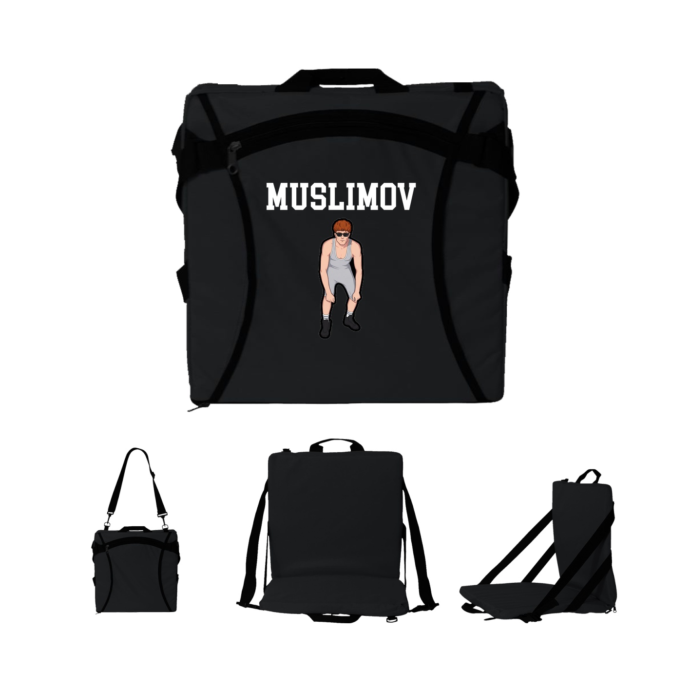Folding Stadium Seat — Shirsey in Black