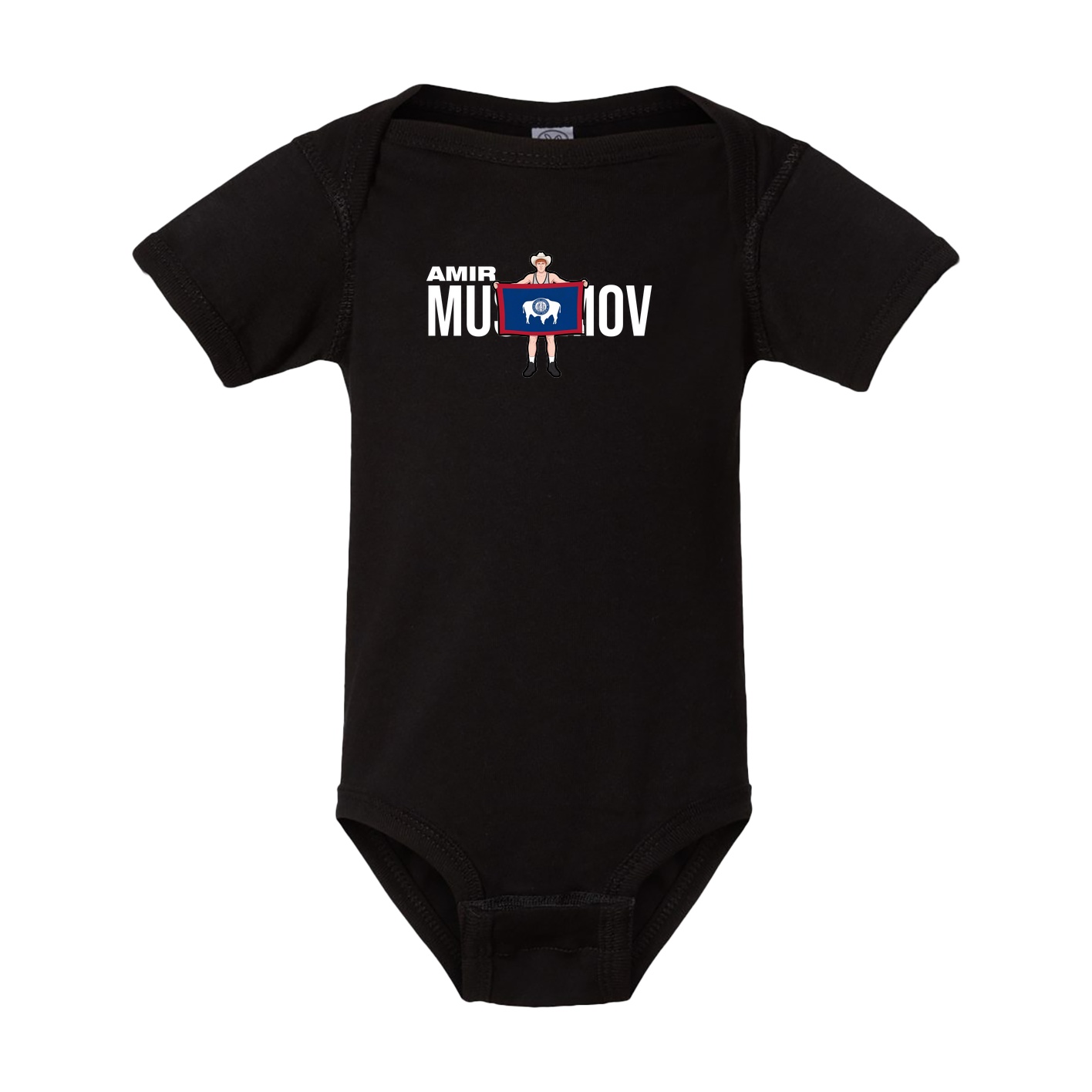 Baby Onesie — Player Name in Black