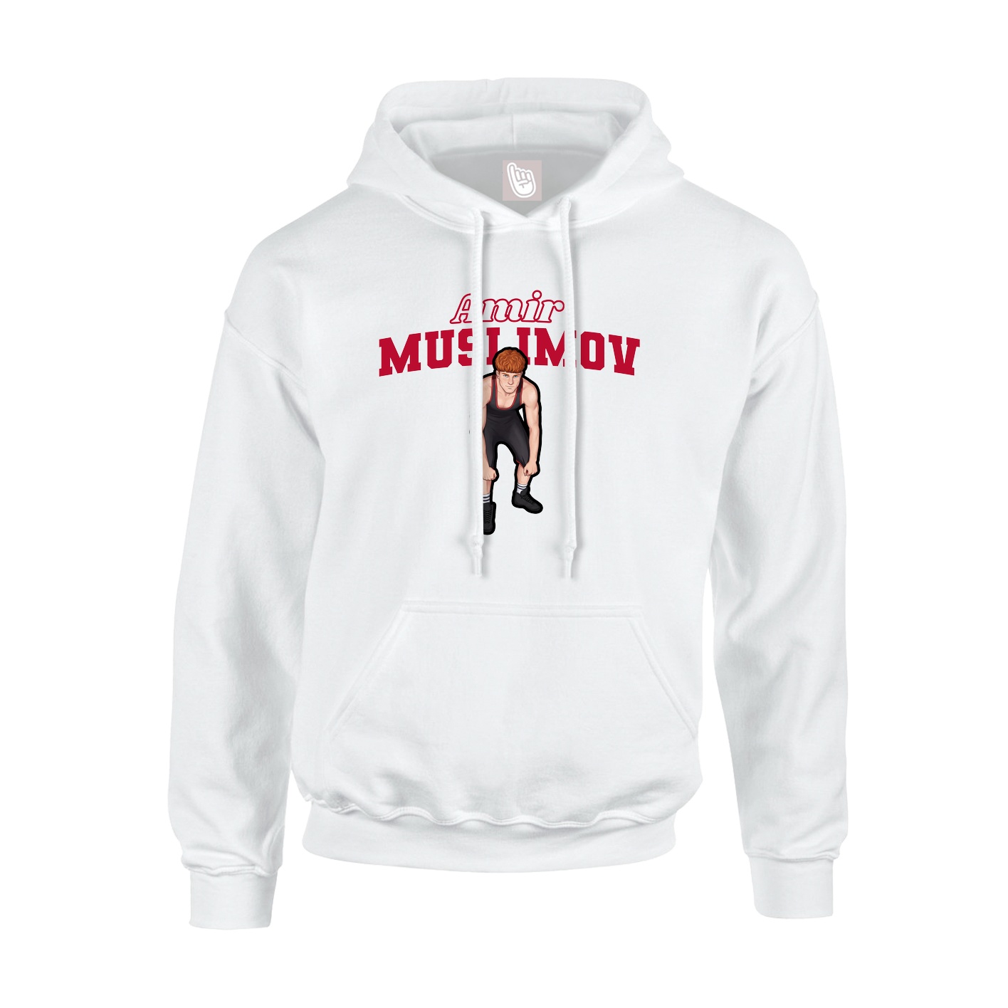 Hoodie — Name Arch in White
