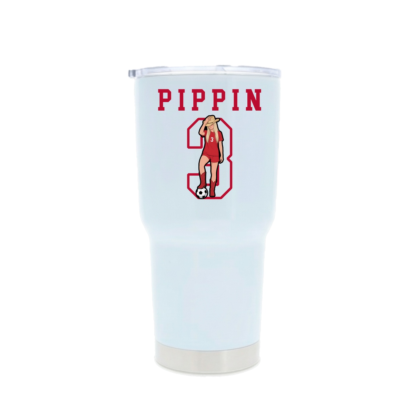 30oz Stainless Steel Tumbler — Shirsey in White