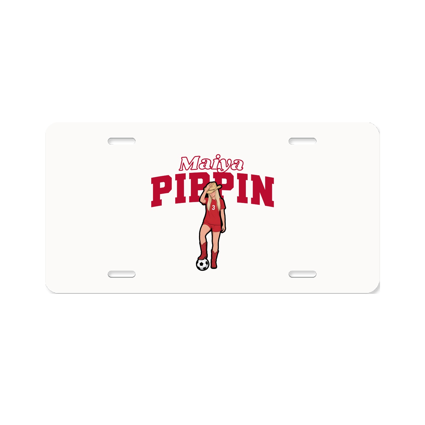 License Plate — Name Arch in Classic