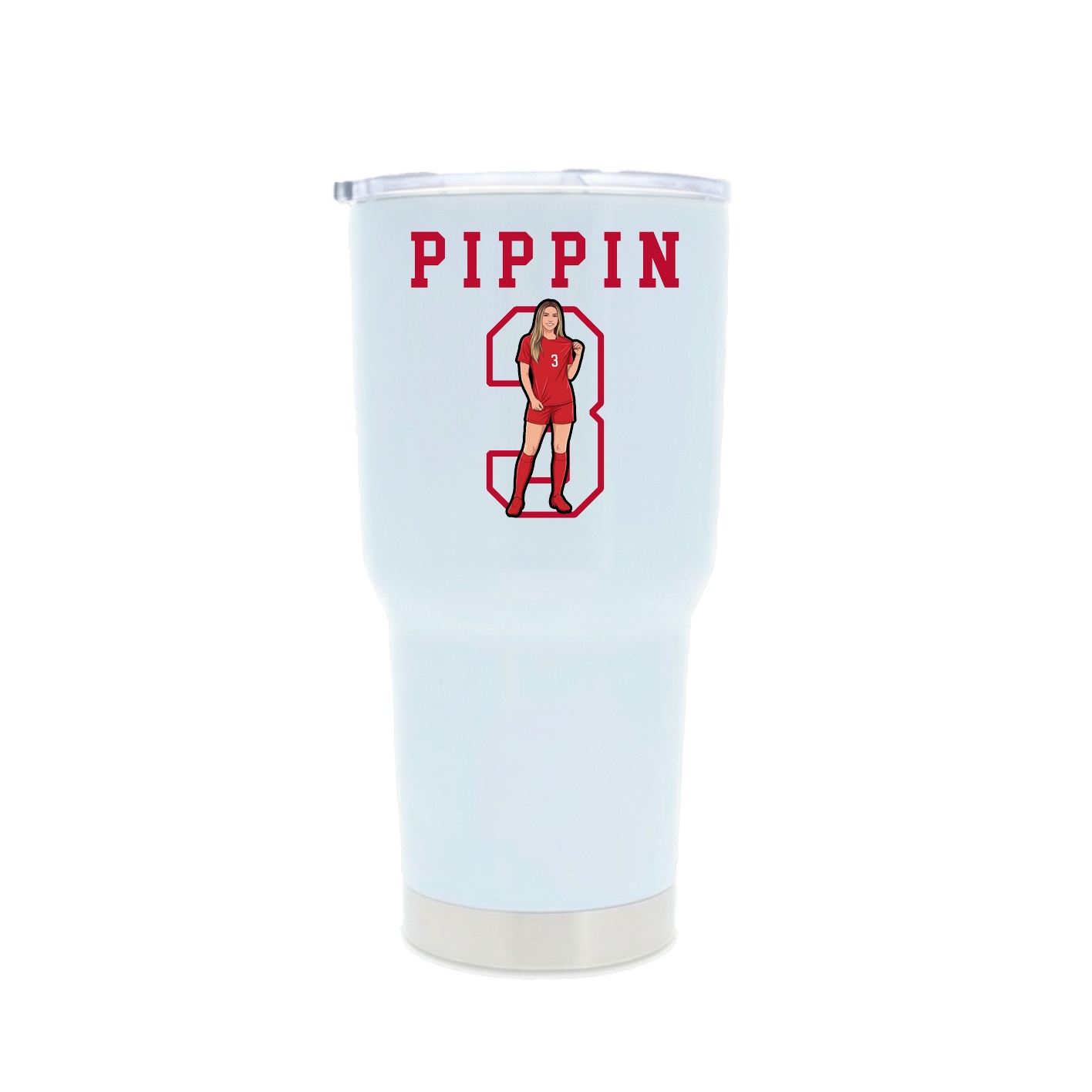 30oz Stainless Steel Tumbler — Shirsey in White