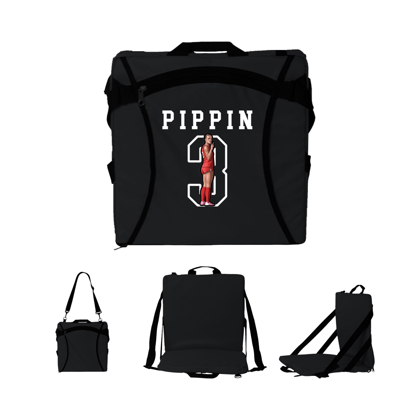 Folding Stadium Seat — Shirsey in Black