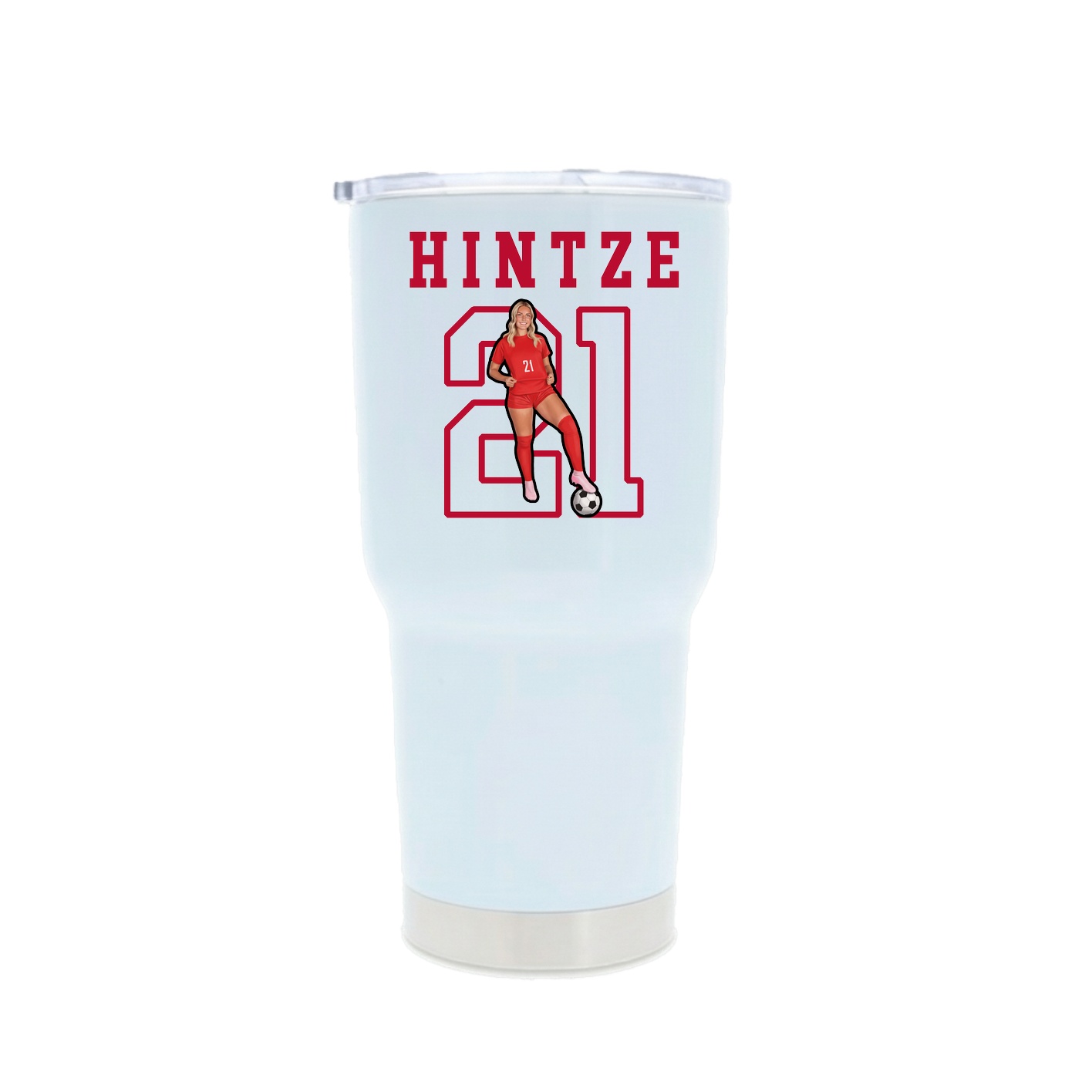 30oz Stainless Steel Tumbler — Shirsey in White