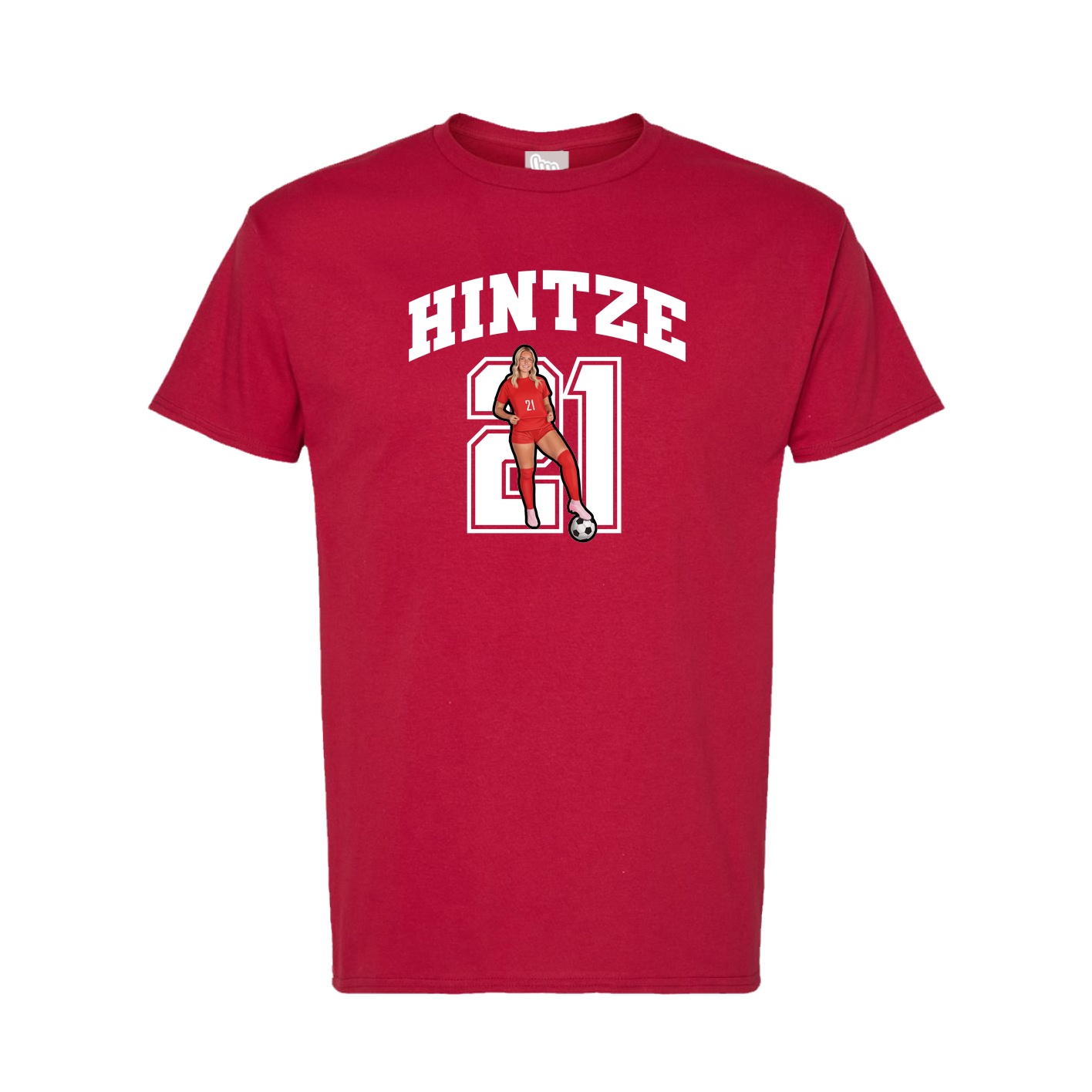 Tee — Number in Crimson