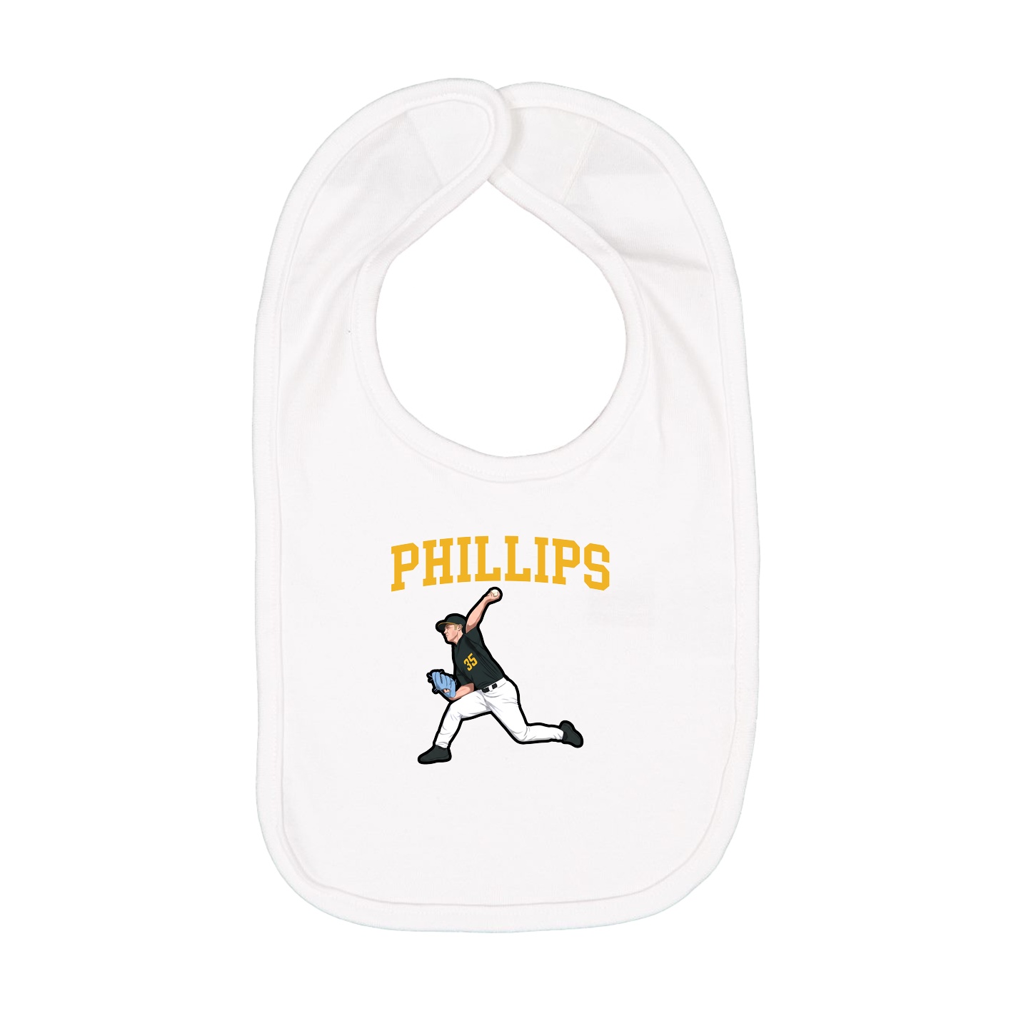Infant Bib — Shirsey in White