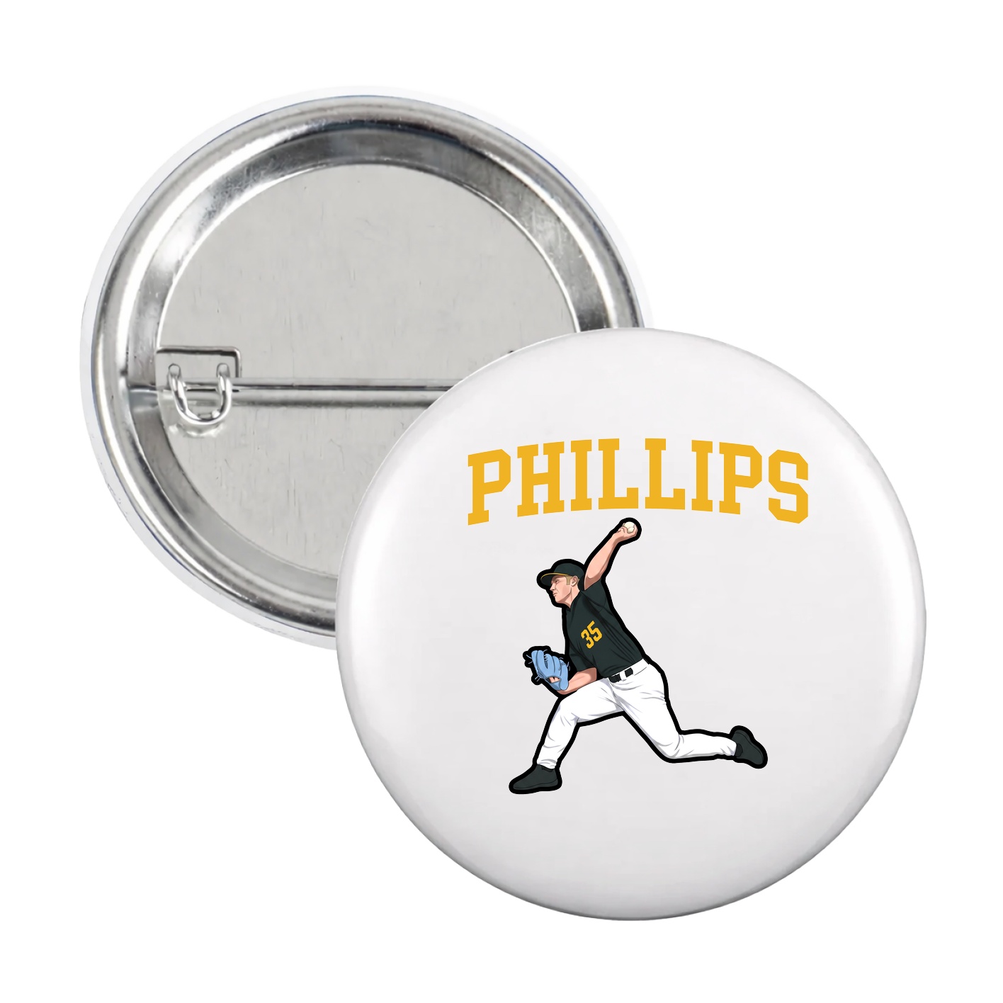 Game Day Button — Shirsey in White