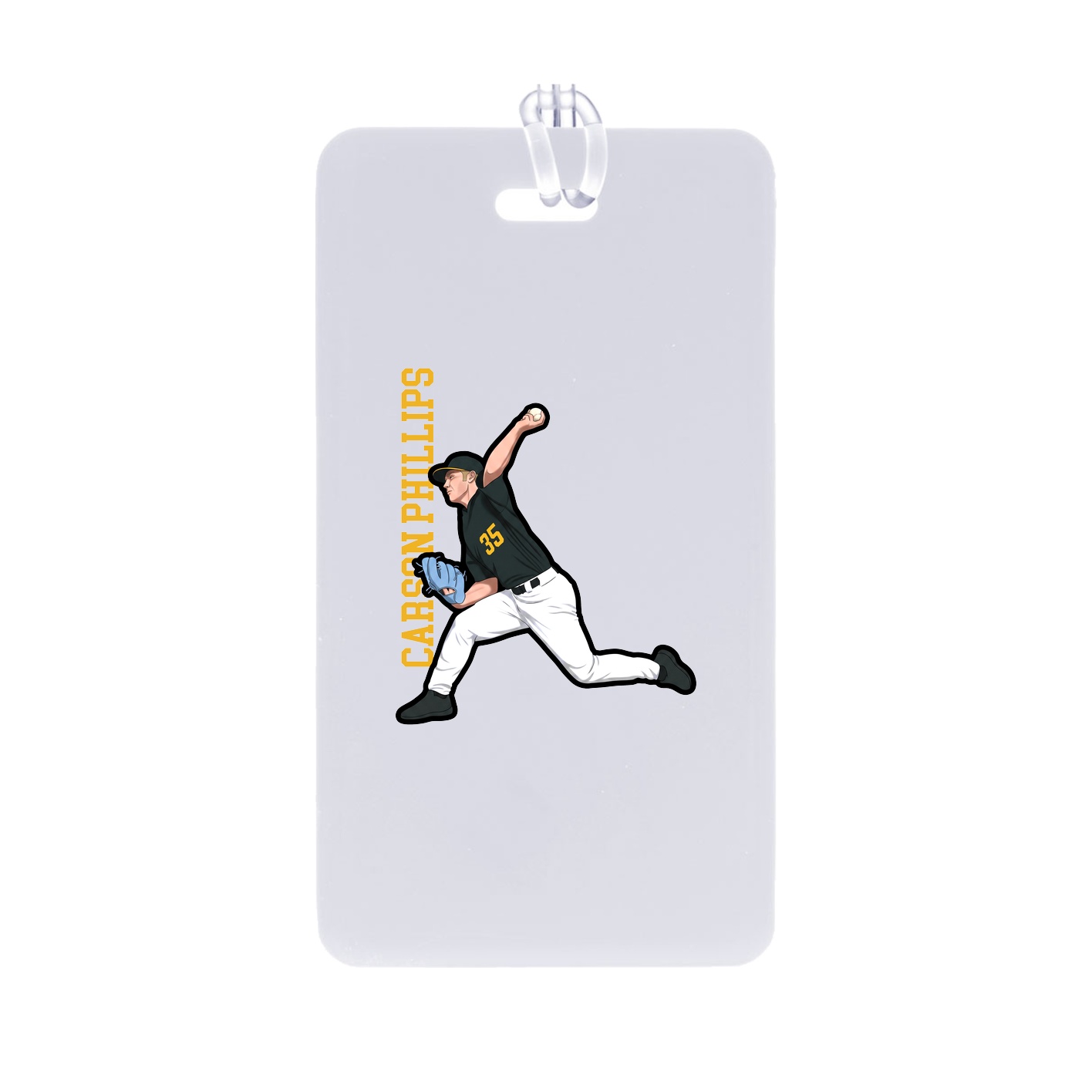 Bag Tag — Name Vertical in Classic