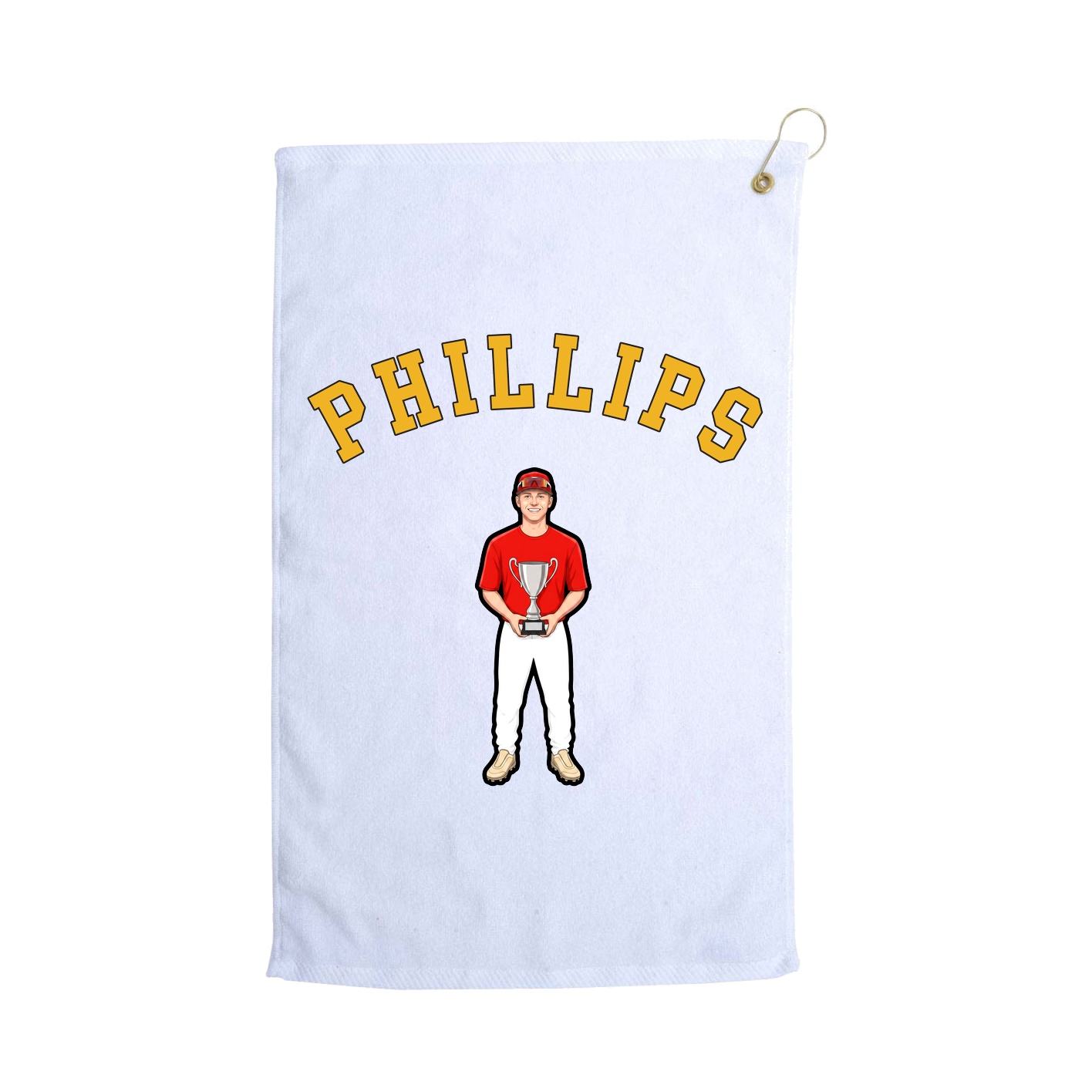 Golf Towel — Shirsey Arch in White