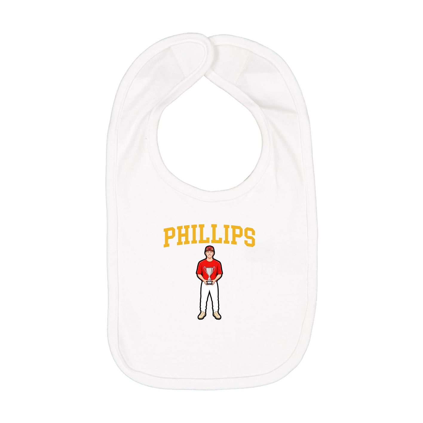 Infant Bib — Shirsey in White
