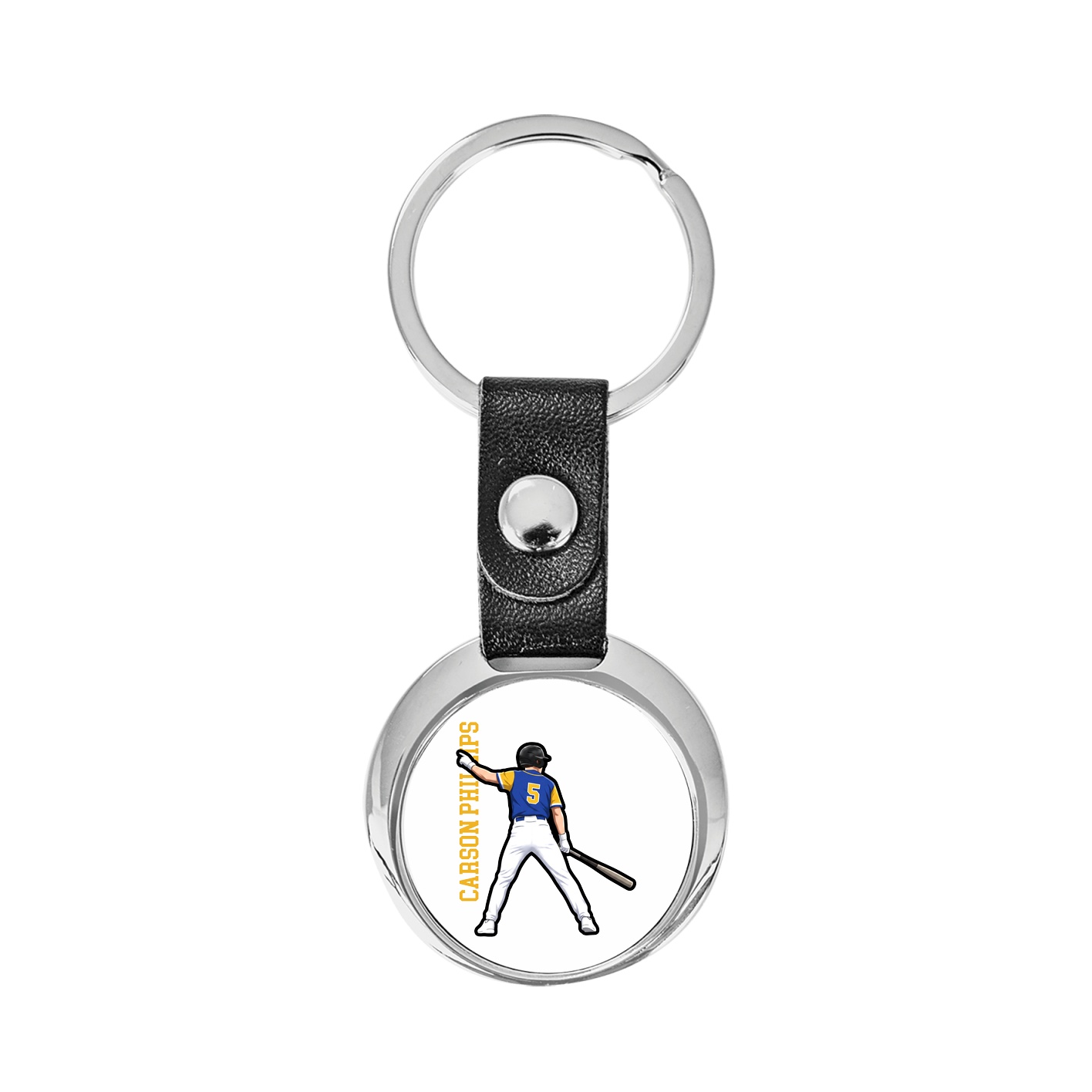 Key Chain — Name Vertical in Classic