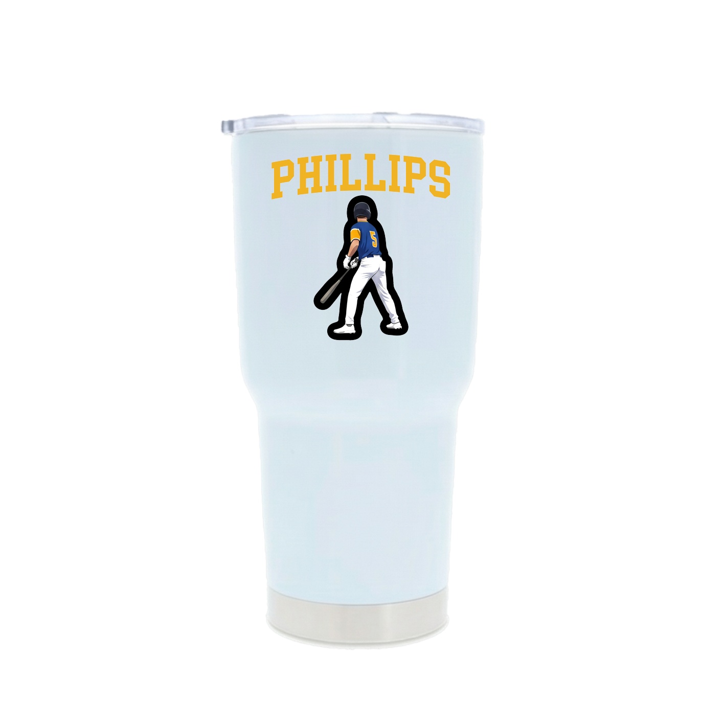 30oz Stainless Steel Tumbler — Shirsey in White