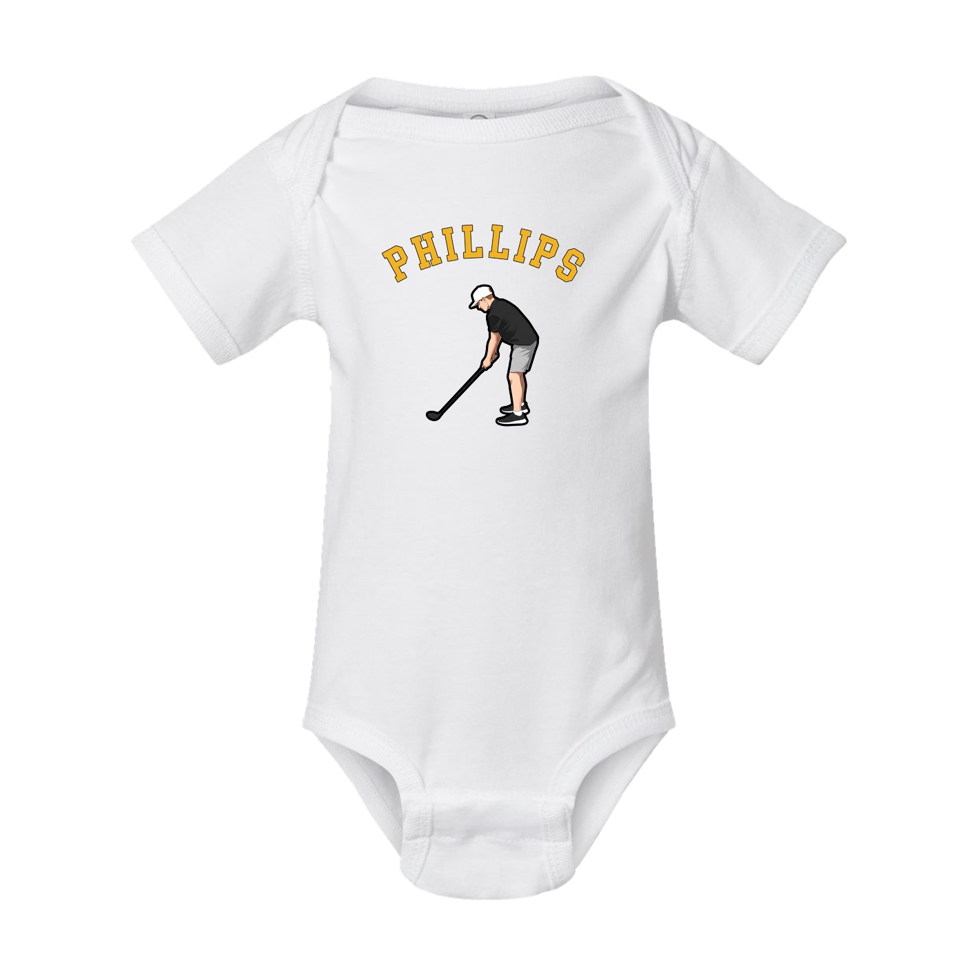 Baby Onesie — Shirsey Arch in White