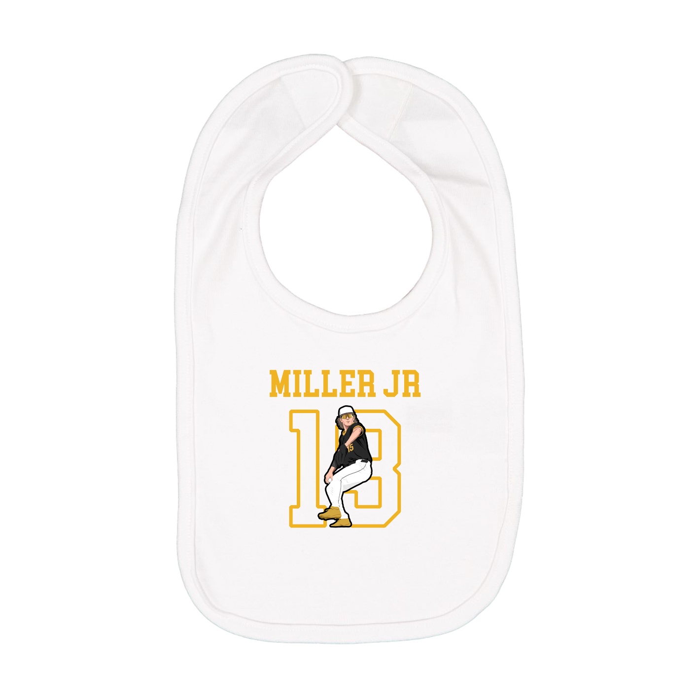 Infant Bib — Shirsey in White