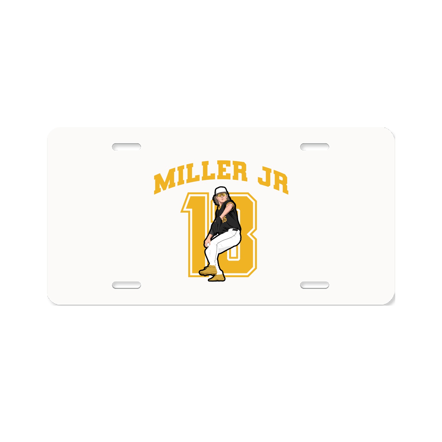 License Plate — Number in Classic