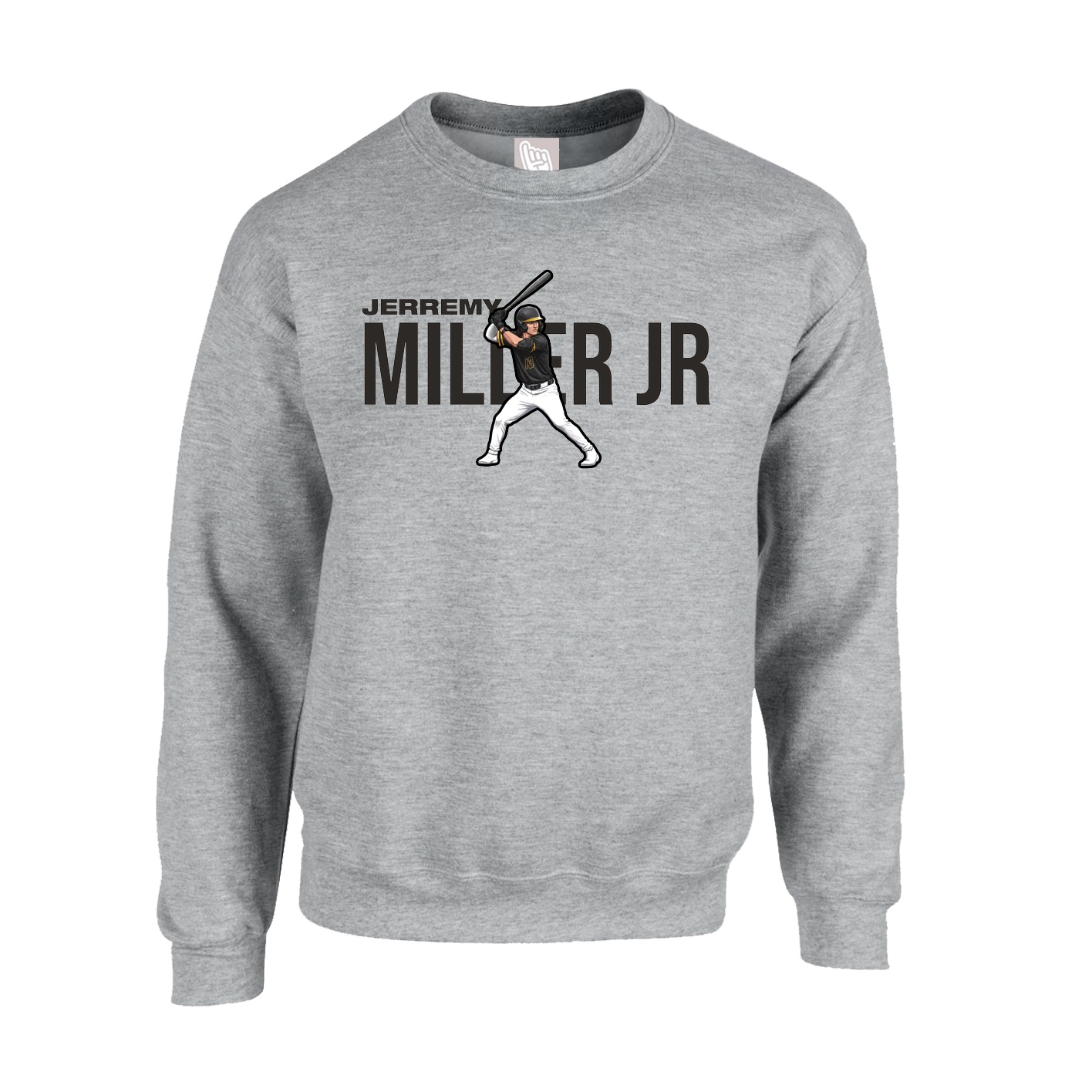 Fleece Crew — Player Name in Grey