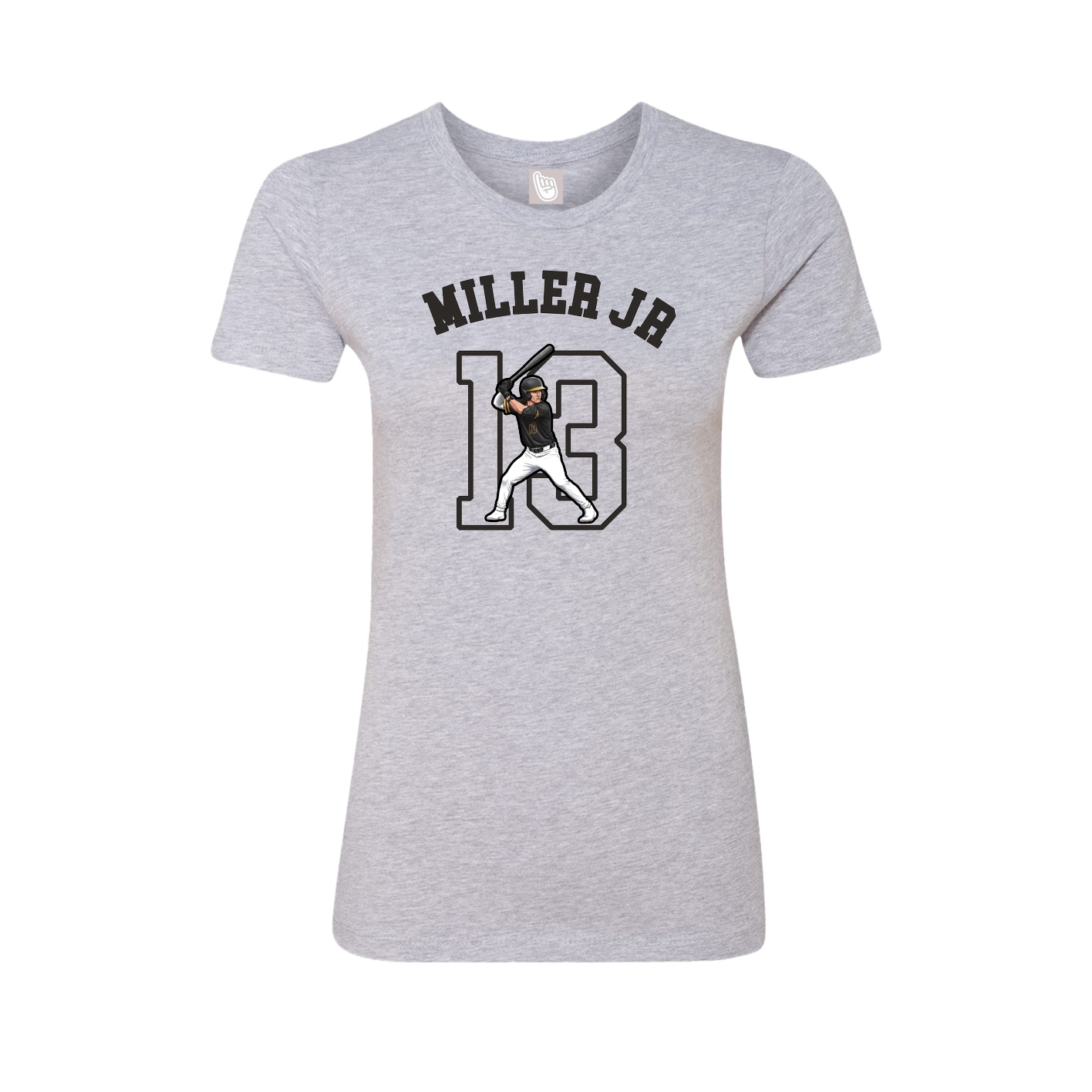 Fitted Women's Tee — Shirsey Arch in Grey
