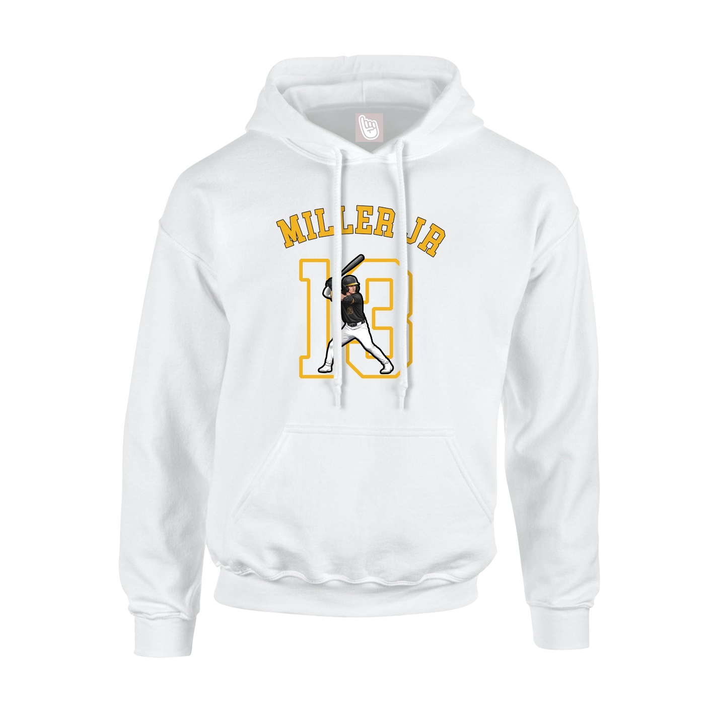 Youth Hoodie — Shirsey Arch in White