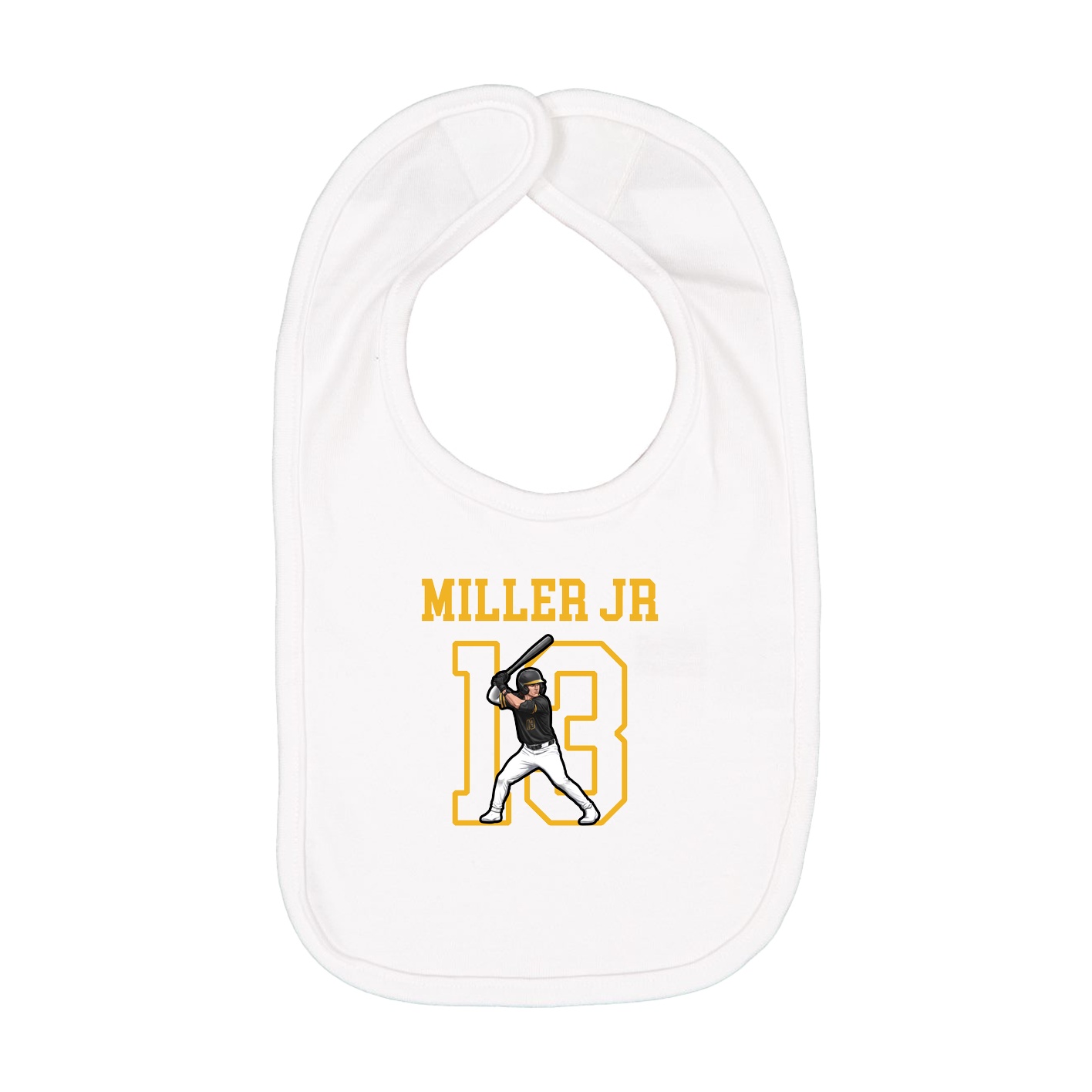 Infant Bib — Shirsey in White